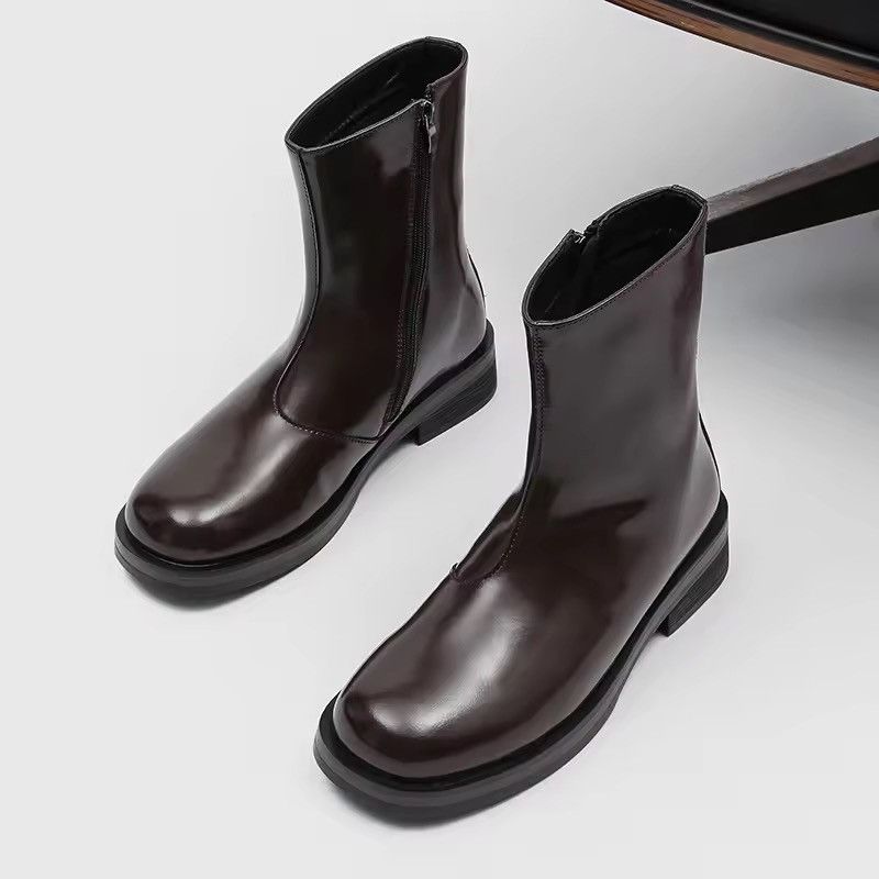 Japanese Brand Mid Top Round Toe Side Zipper Boot Size US 9.5 / EU 42-43 - 5 Thumbnail