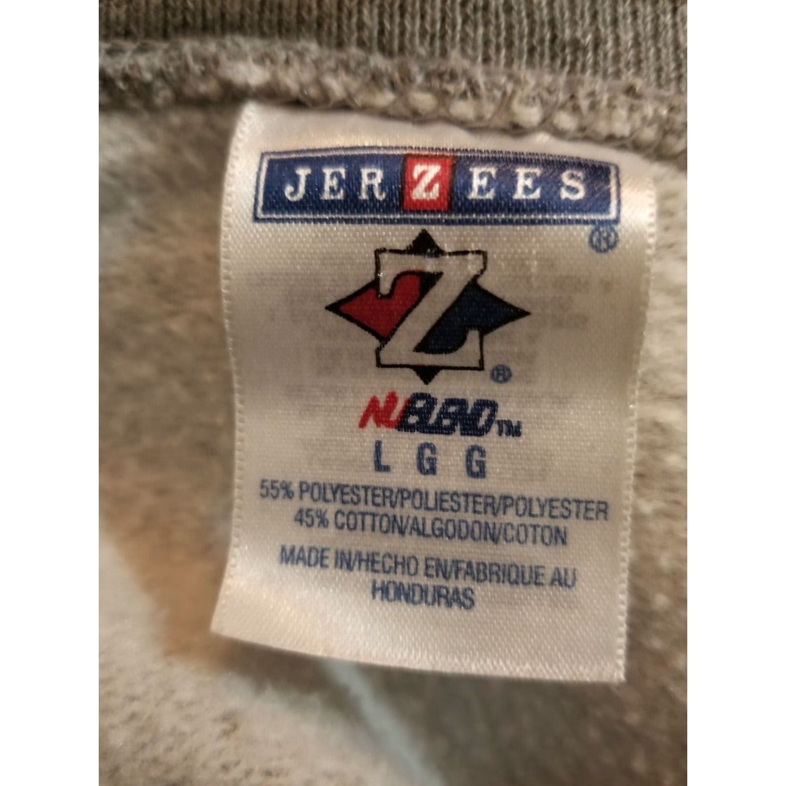 Jerzees VINTAGE Jerzees Sweatshirt The Buck Stops Here Deer Hunting Adult L Heather Gray Graphic 90s Outdoor Mens Size US L / EU 52-54 / 3 - 2 Thumbnail