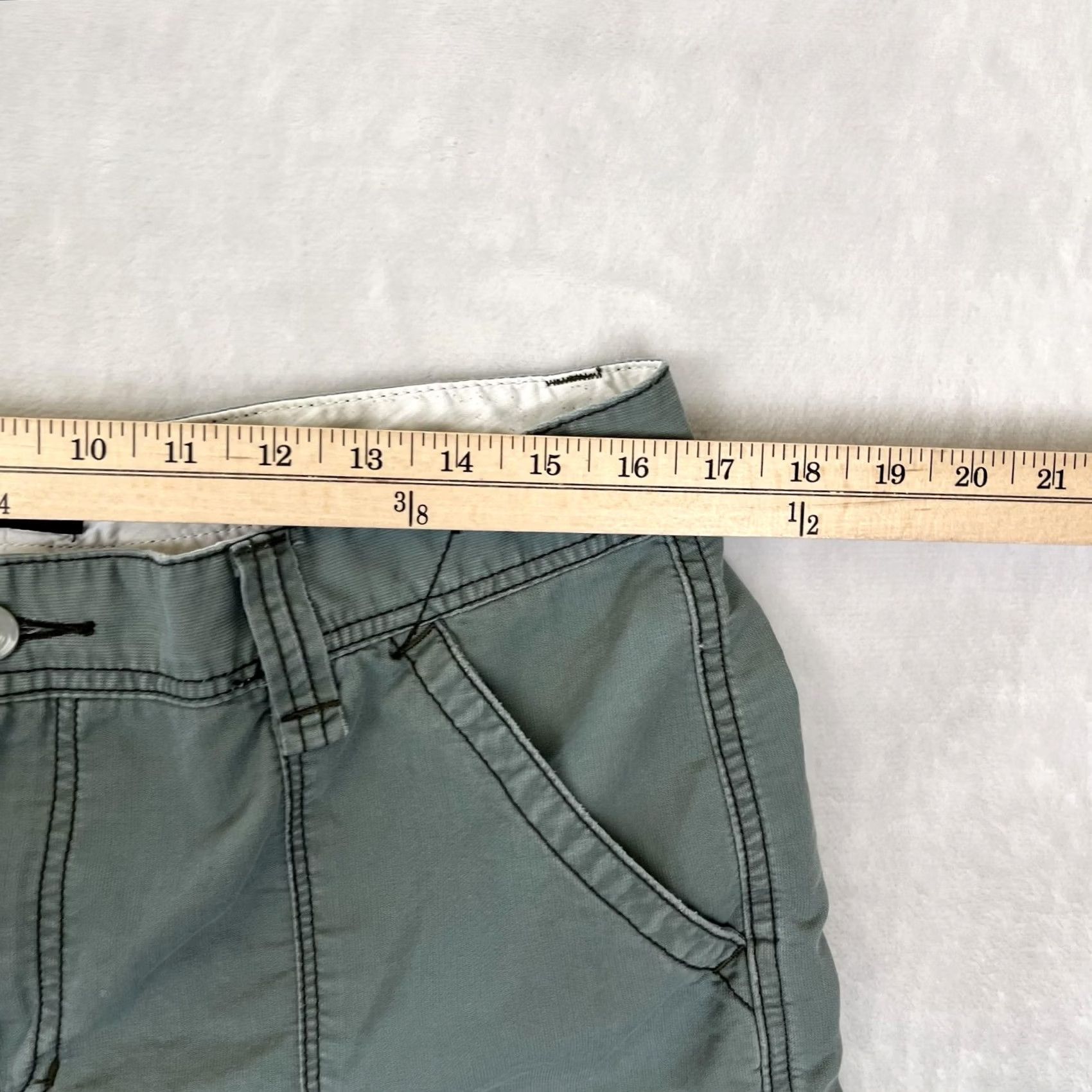 Vintage Polo Jeans Co. Ralph Lauren Shorts Womens 12 Green Twill Chino Casual Summer Size 34" / US 12 / IT 48 - 5 Thumbnail