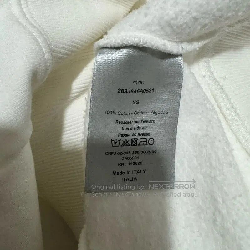 Dior Dior White Cotton Embroidered Logo Sweatshirt . Size US XS / EU 42 / 0 - 6 Thumbnail