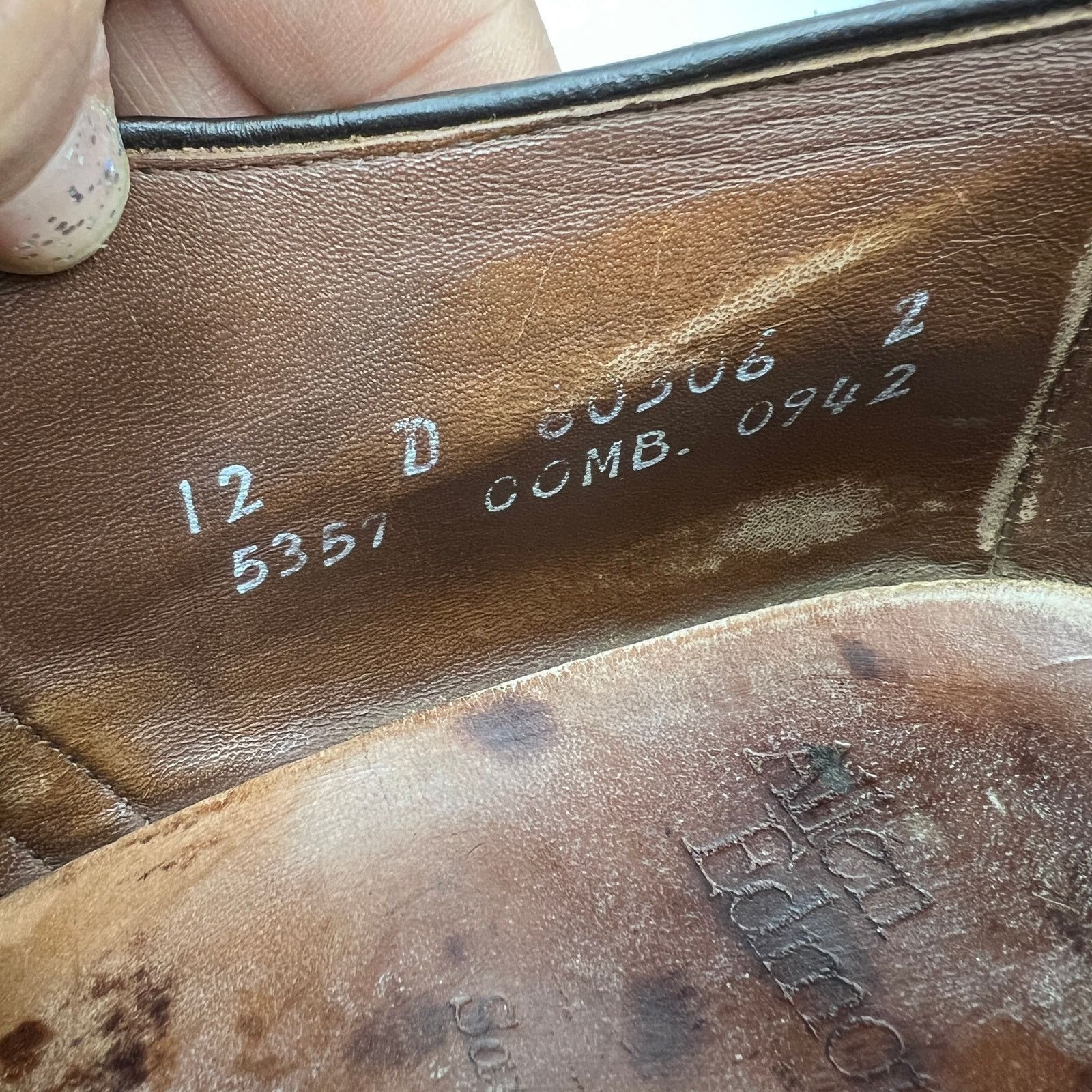 Allen Edmonds Allen Edmonds Sanford Leather Lace Ups In Oak Brown Size US 12 / EU 45 - 3 Thumbnail