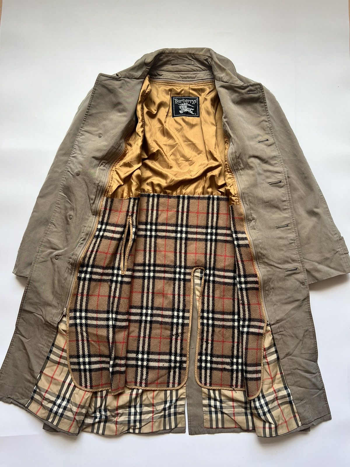 Burberry Burberry Stainless Court Nova Check Trench Coat Size US L / EU 52-54 / 3 - 1 Thumbnail