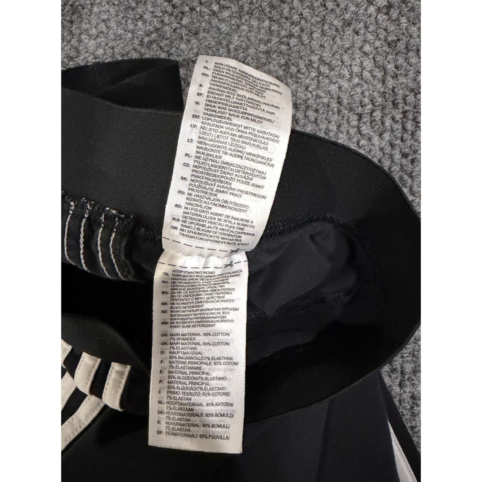 Adidas Adidas Leggings Womens Medium Black Three Stripe Athletic Yoga Leggings Reflec... Size 32" / US 10 / IT 46 - 6 Thumbnail