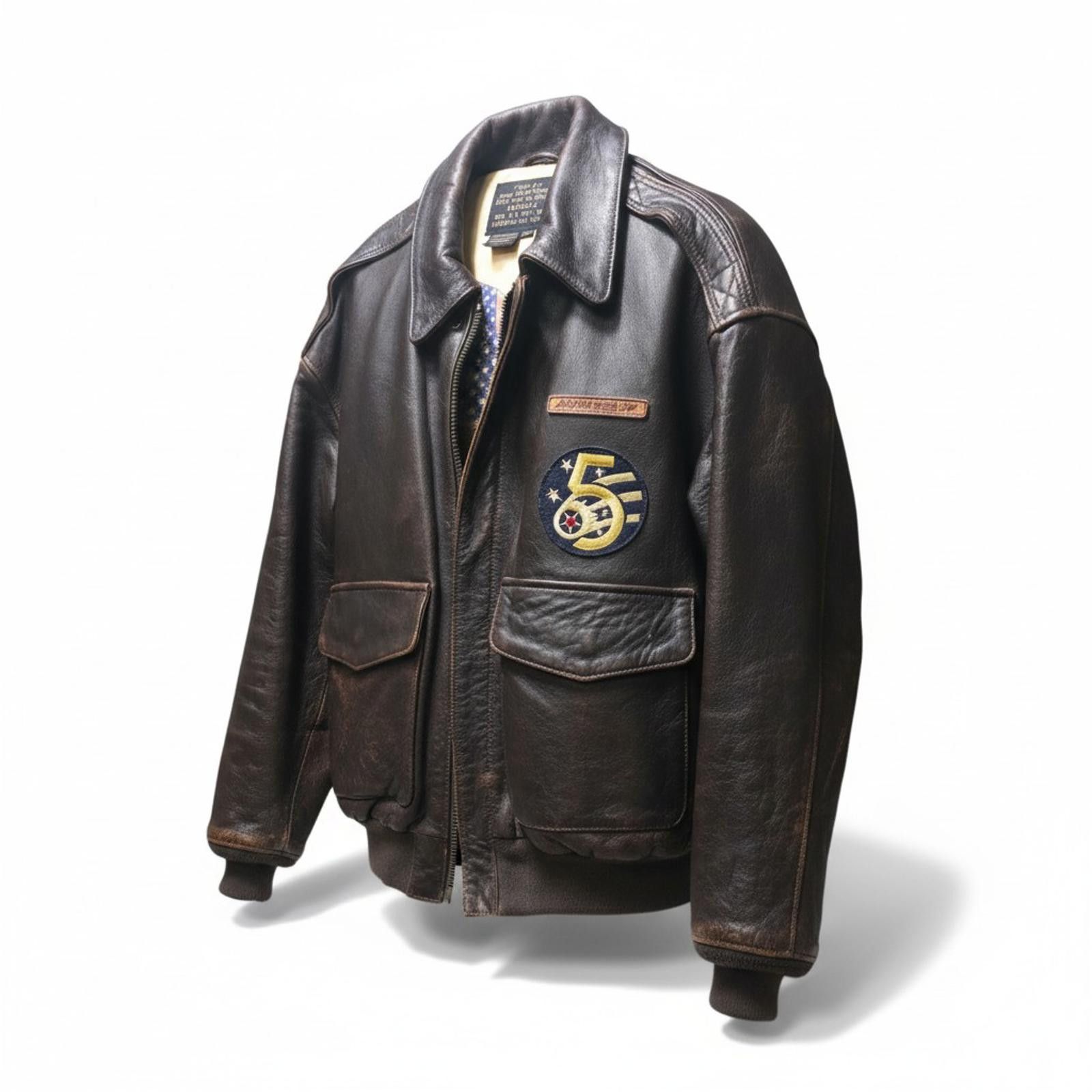 Avirex Avirex - S Type A-2 Genuine Leather Flight Jacket Size US S / EU 44-46 / 1 - 1 Thumbnail
