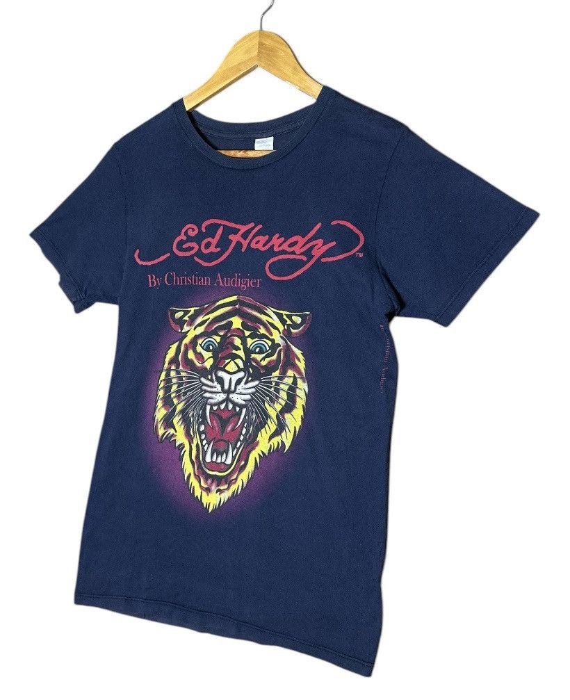 Ed Hardy × Vintage Ed Hardy by Christian Audigier Vintage Tiger Print Tee Size US S / EU 44-46 / 1 - 2 Thumbnail