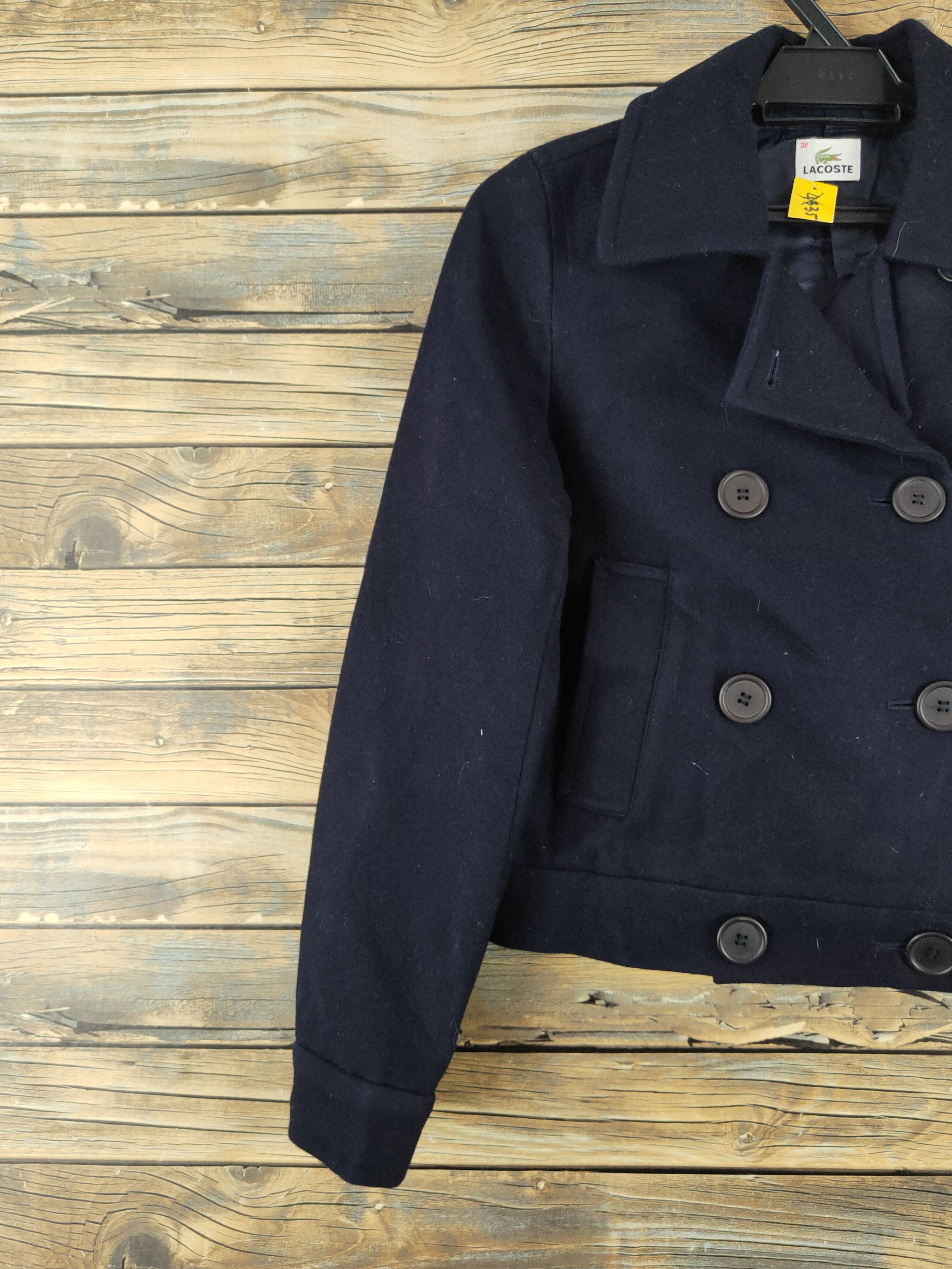 Lacoste × Vintage Lacoste Navy Wool Crop Top Jackets #W2241 Size S / US 4 / IT 40 - 3 Thumbnail