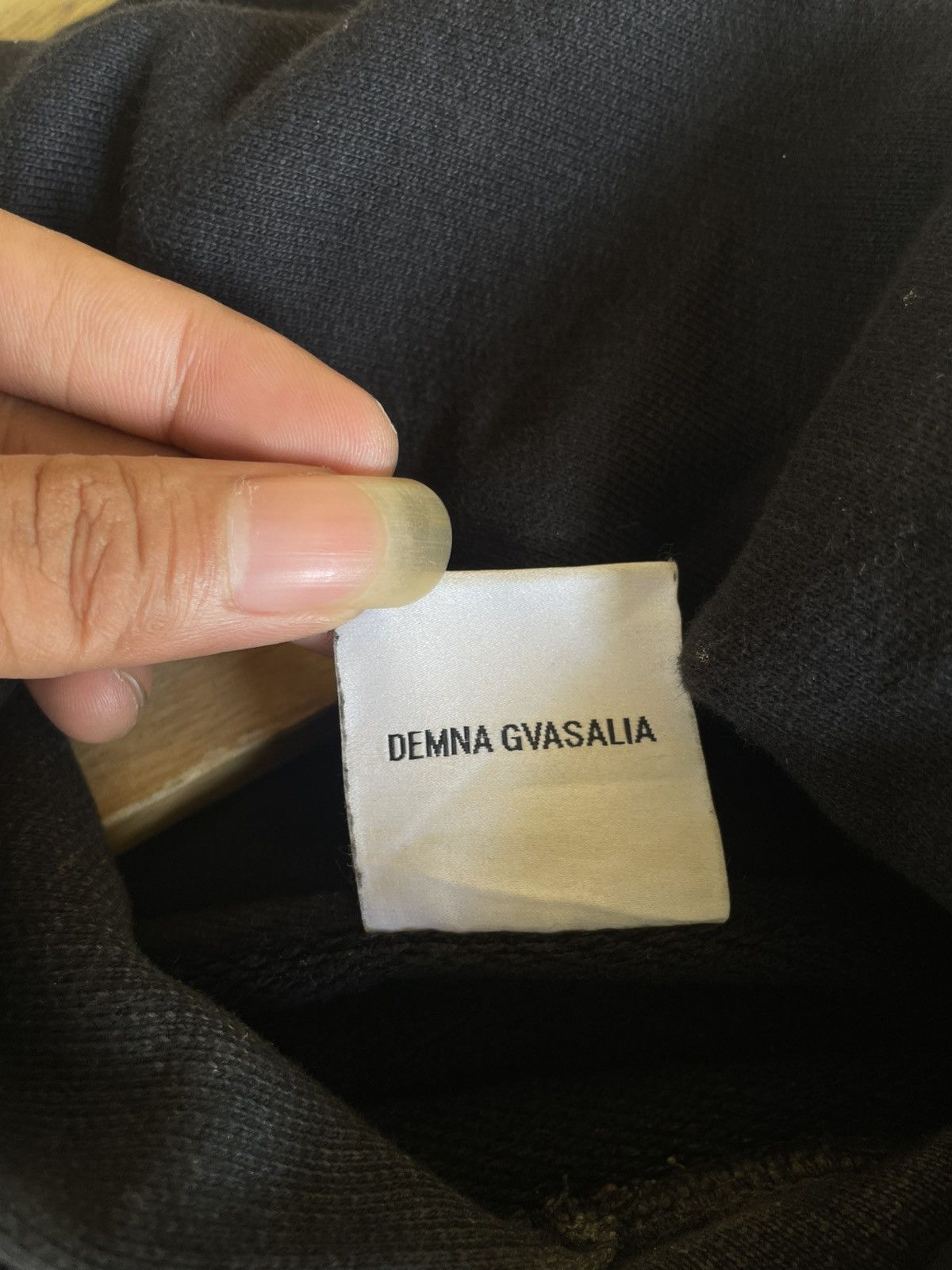 vetements hooded sweatshirt with ribbons