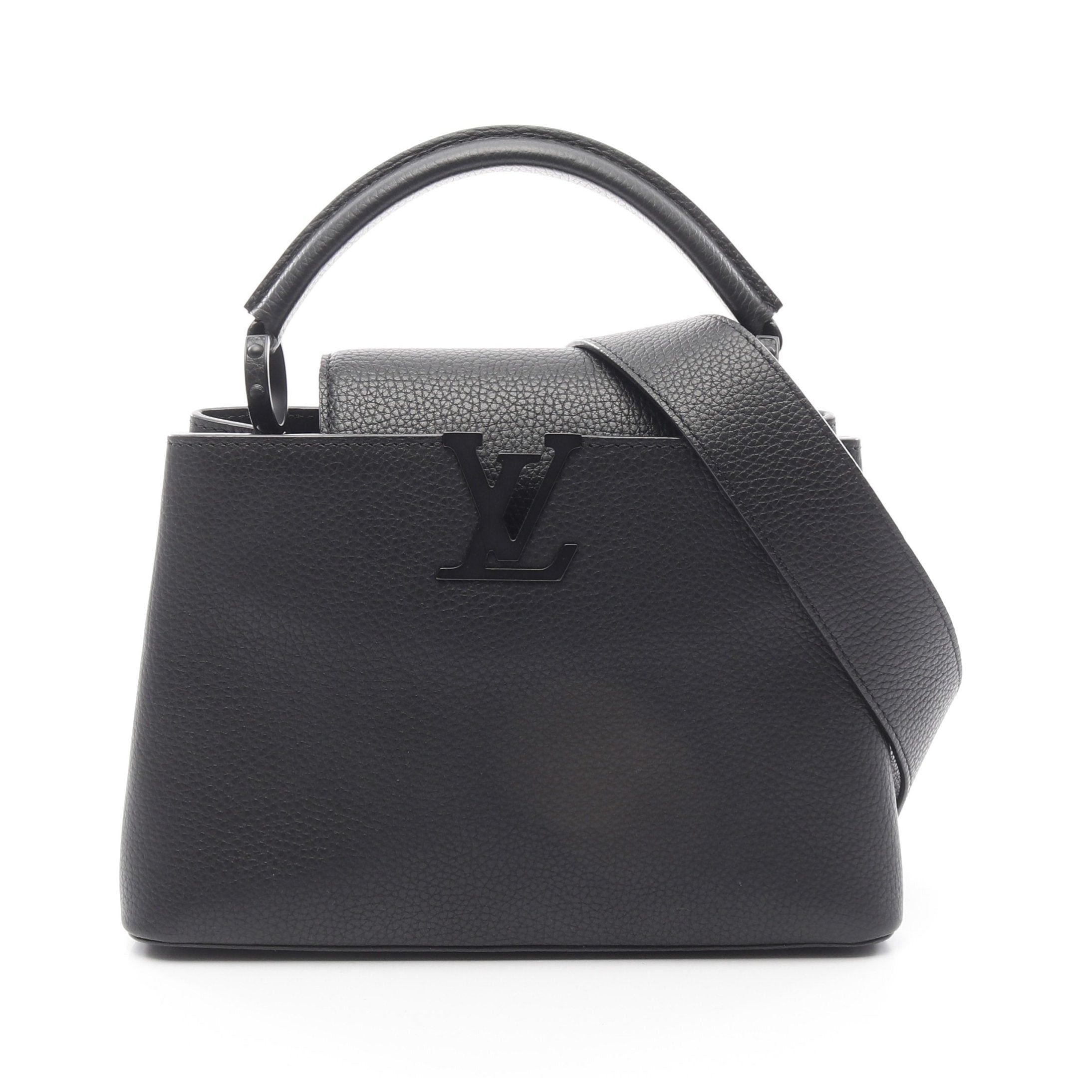 Louis Vuitton Louis Vuitton Capucines Bb Handbag Taurillon Leather Black Size ONE SIZE - 1 Thumbnail