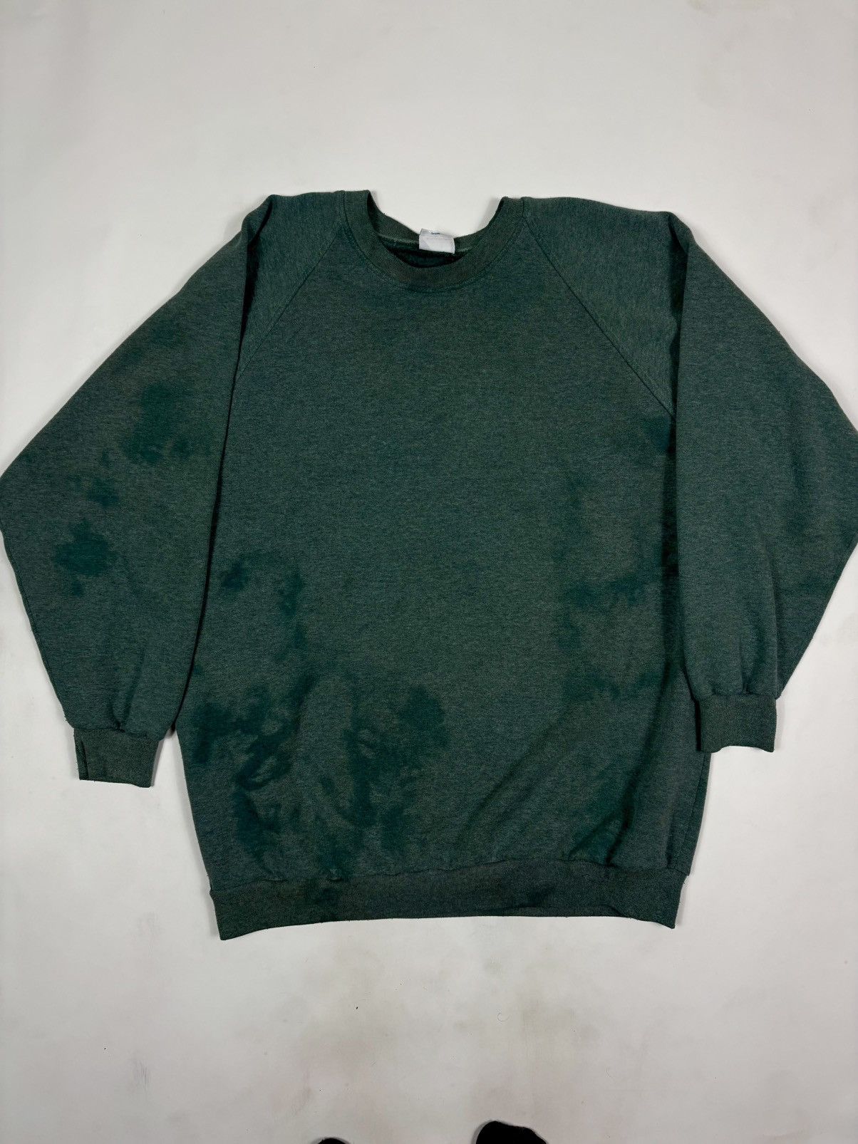Unsound Rags × Vintage 1980s Green Acid Wash Raglan Sweatshirt – Made in Canada Size US XL / EU 56 / 4 - 1 Thumbnail