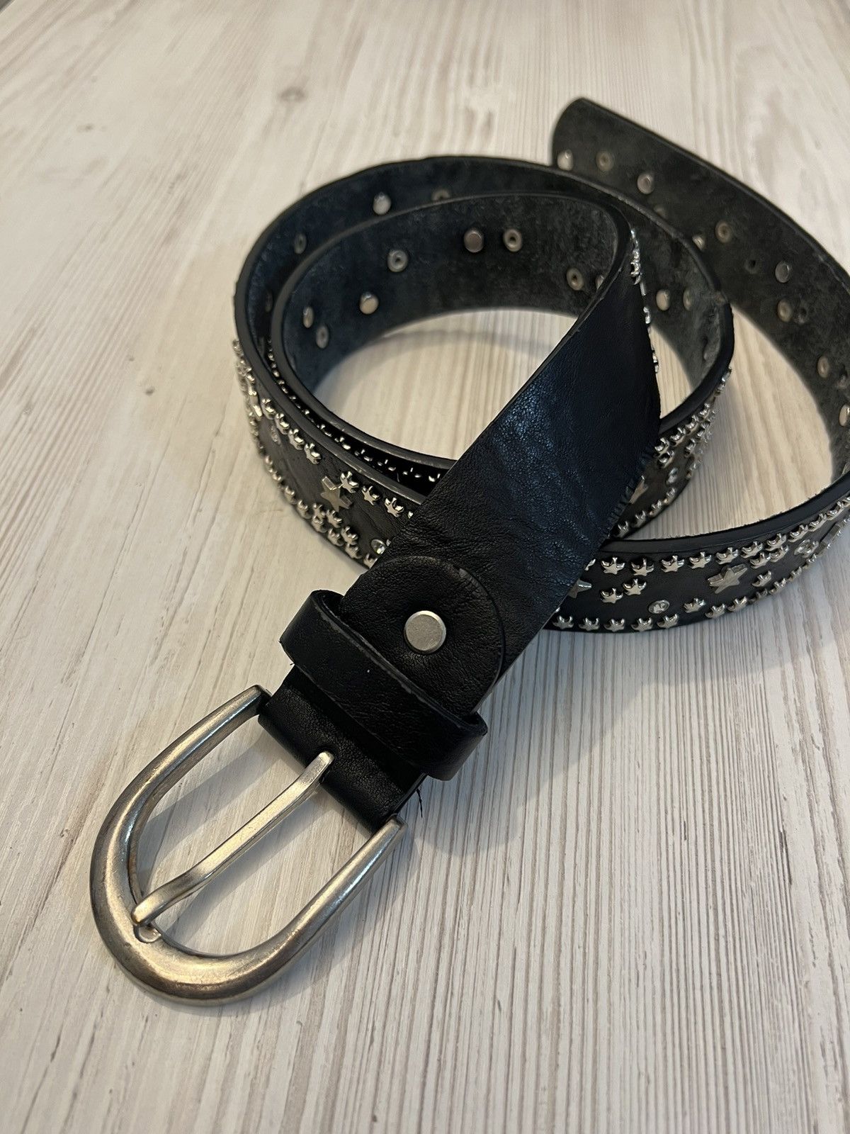 Hysteric Glamour × If Six Was Nine × Vintage Y2K Vintage Leather Belt BB Simon Style Size ONE SIZE - 5 Thumbnail