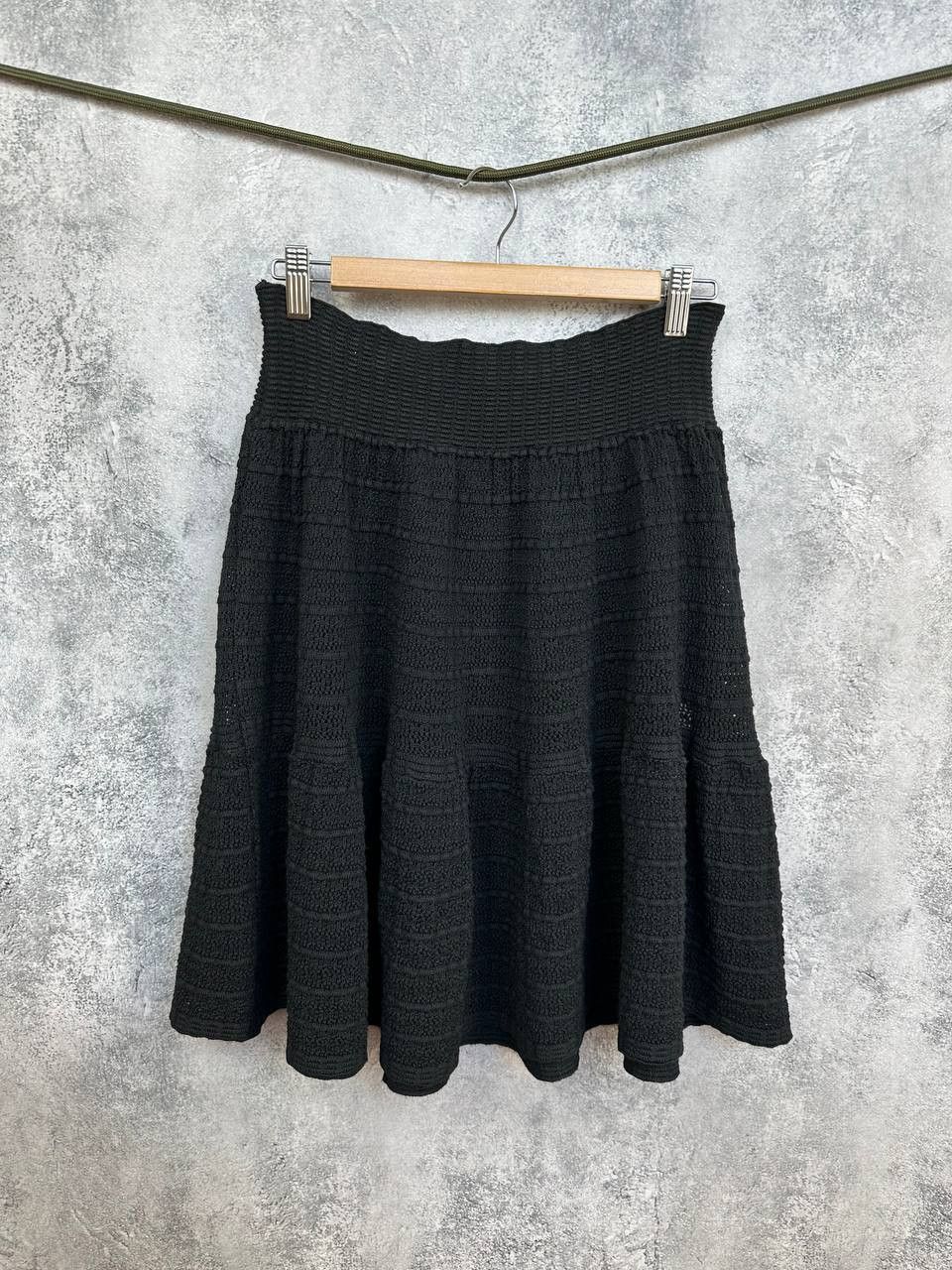 Alaia Alaia Paris Sculpted Textured Knit Skirt High Waist Size 26" / US 2 / IT 38 - 1 Thumbnail