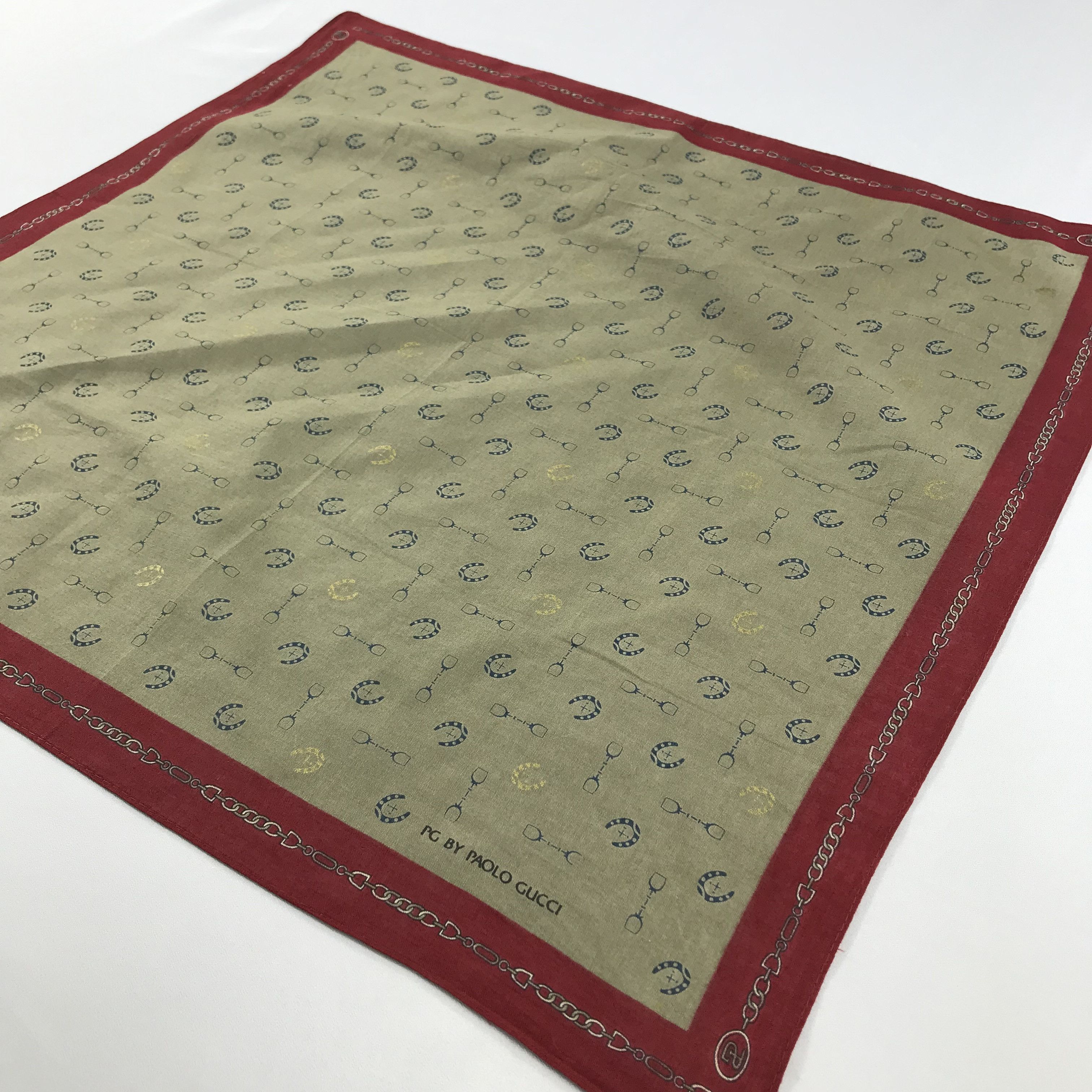Paolo Gucci × Vintage Paolo Gucci Bandana / Handkerchief / Neckerchief - S2331 Size ONE SIZE - 2 Thumbnail