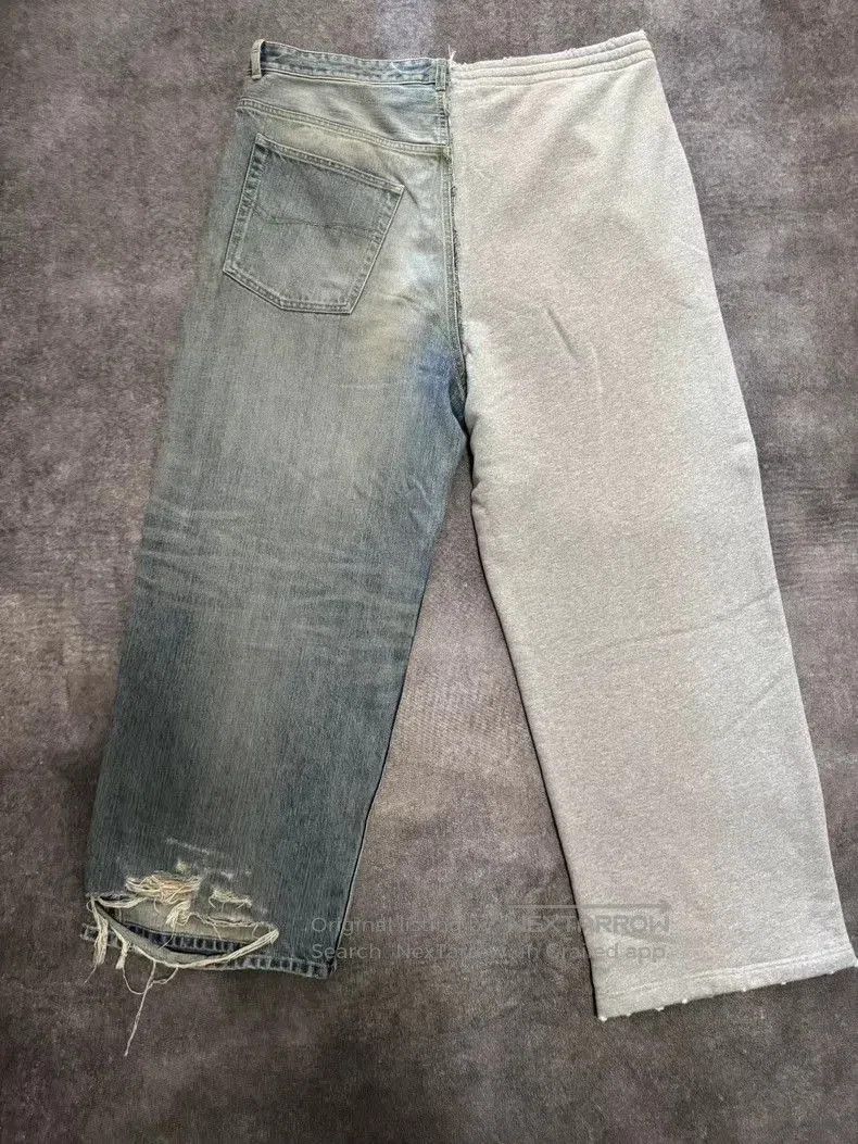 Balenciaga Balenciaga 24FW Hybrid Patchwork Jeans. Size US 26 / EU 42 - 2 Thumbnail