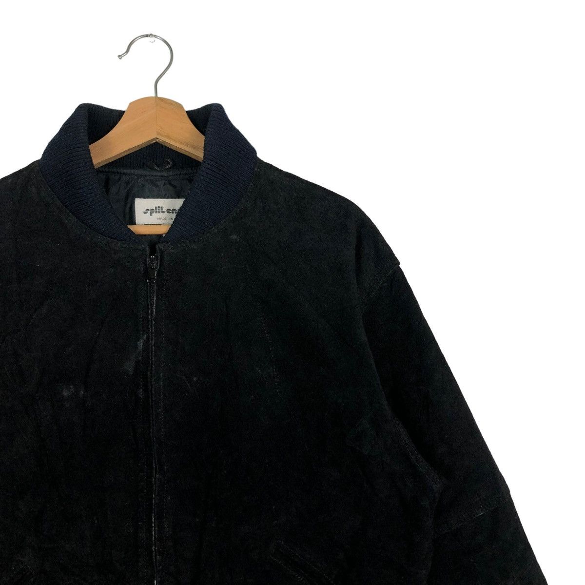 Japanese Brand 🔥90’s Vintage Leather Bomber Jacket Split End Issey Miyake Size US M / EU 48-50 / 2 - 5 Thumbnail
