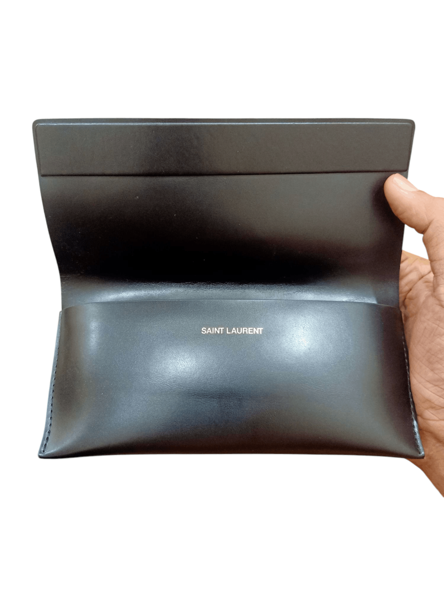 Saint Laurent Paris × Yves Saint Laurent Saint Laurent Leather Sunglasses Case Size ONE SIZE - 5 Thumbnail