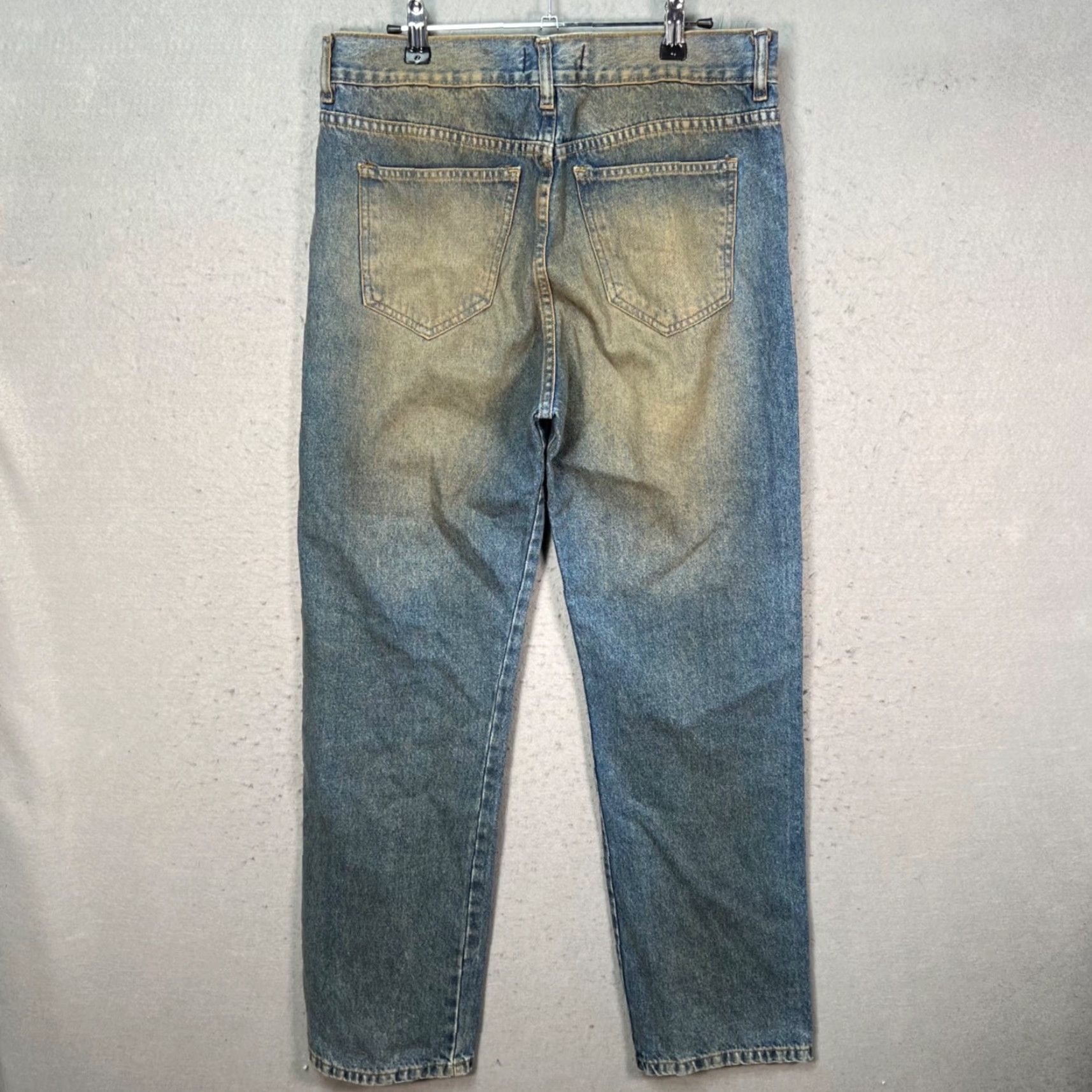 Vintage Nina Womens 38 Jeans Denim Blue High-Waisted Straight Leg 32 in Inseam 30 In 5-Pocket Style New with Tags Size 26" / US 2 / IT 38 - 2 Thumbnail