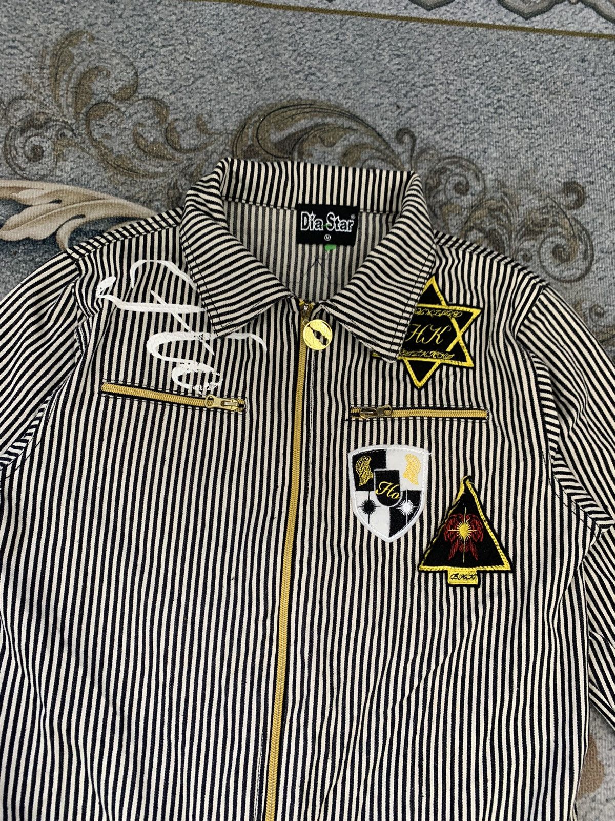 Japanese Brand Dia Star Cozy Art Stripes Overall Size US 34 / EU 50 - 7 Thumbnail