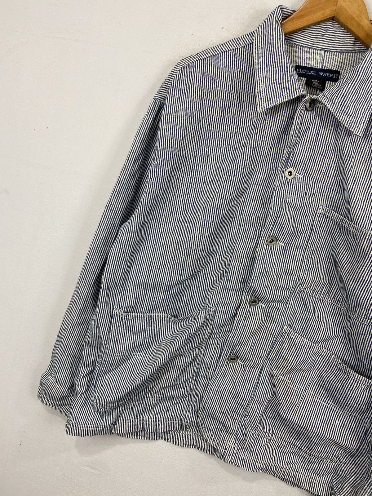 Japanese Brand VINTAGE BEELSE WHERE HUCKORY CHORE JACKET Size US M / EU 48-50 / 2 - 3 Thumbnail