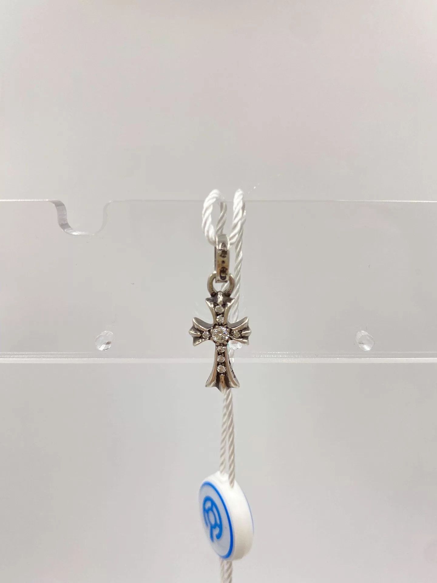 Chrome Hearts Chrome Hearts 925 Silver Diamond Cross Mirror 23x10mm Size ONE SIZE - 1 Thumbnail