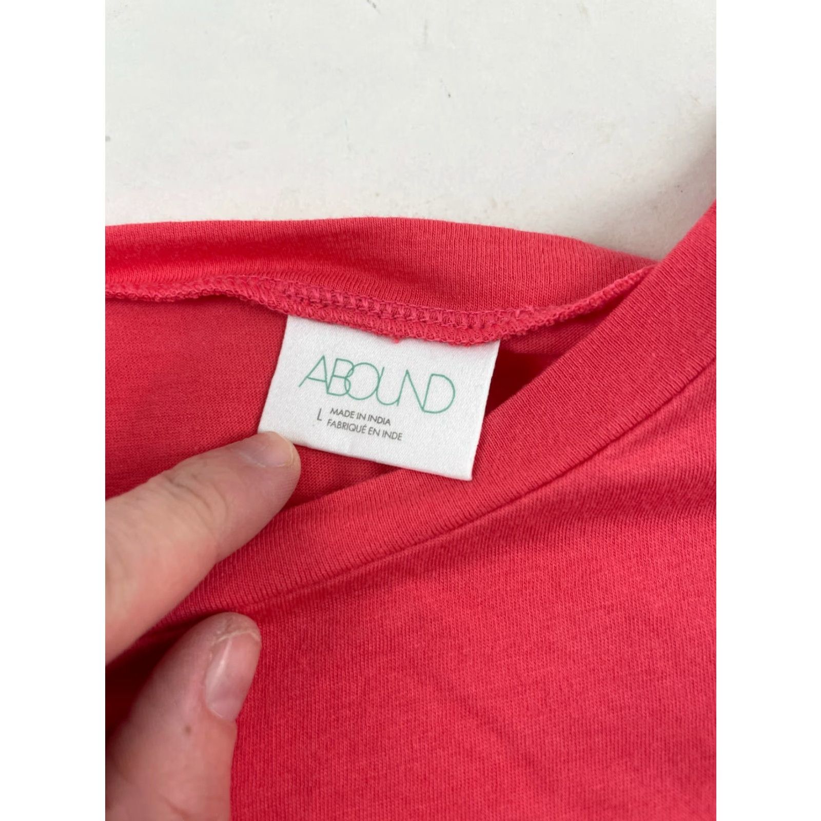 Vintage ABOUND Crop Top T-Shirt Women's Size Large Solid Pink Short Sleeve Crewneck NWT Size L / US 10 / IT 46 - 5 Thumbnail
