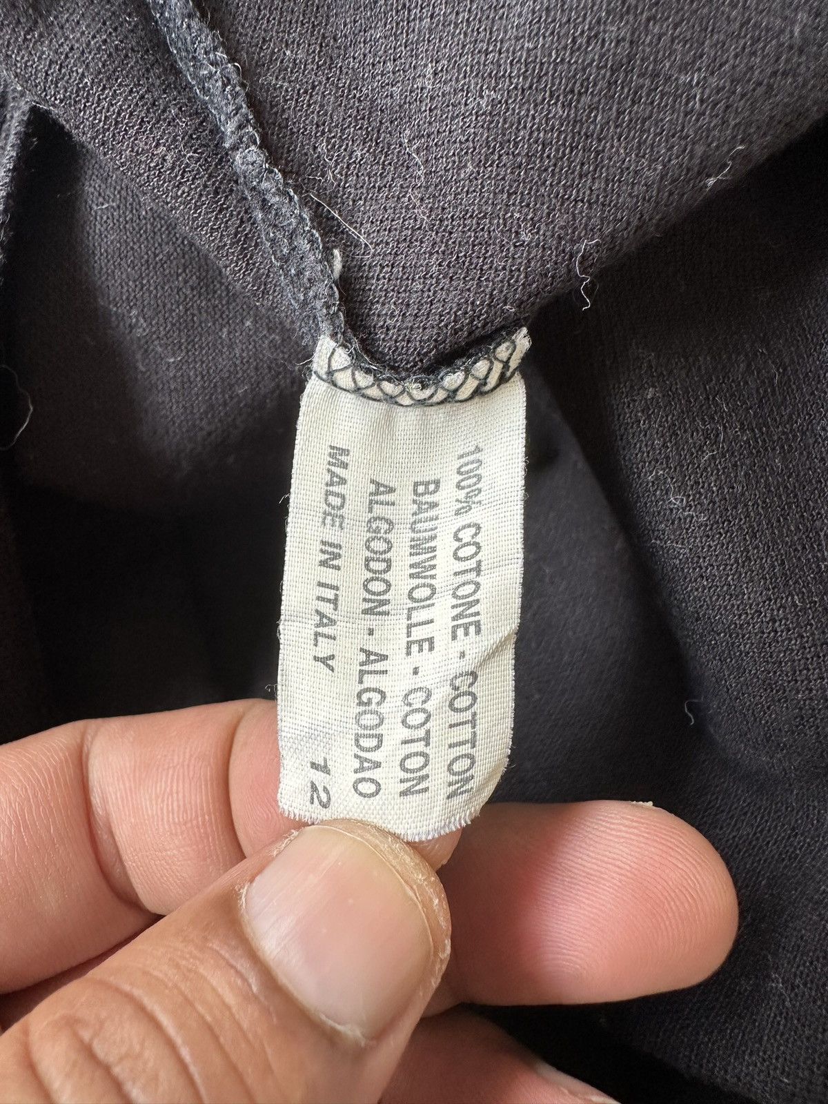 Valentino × Vintage 1990s Valentino polo black long sleeve Size US L / EU 52-54 / 3 - 7 Thumbnail