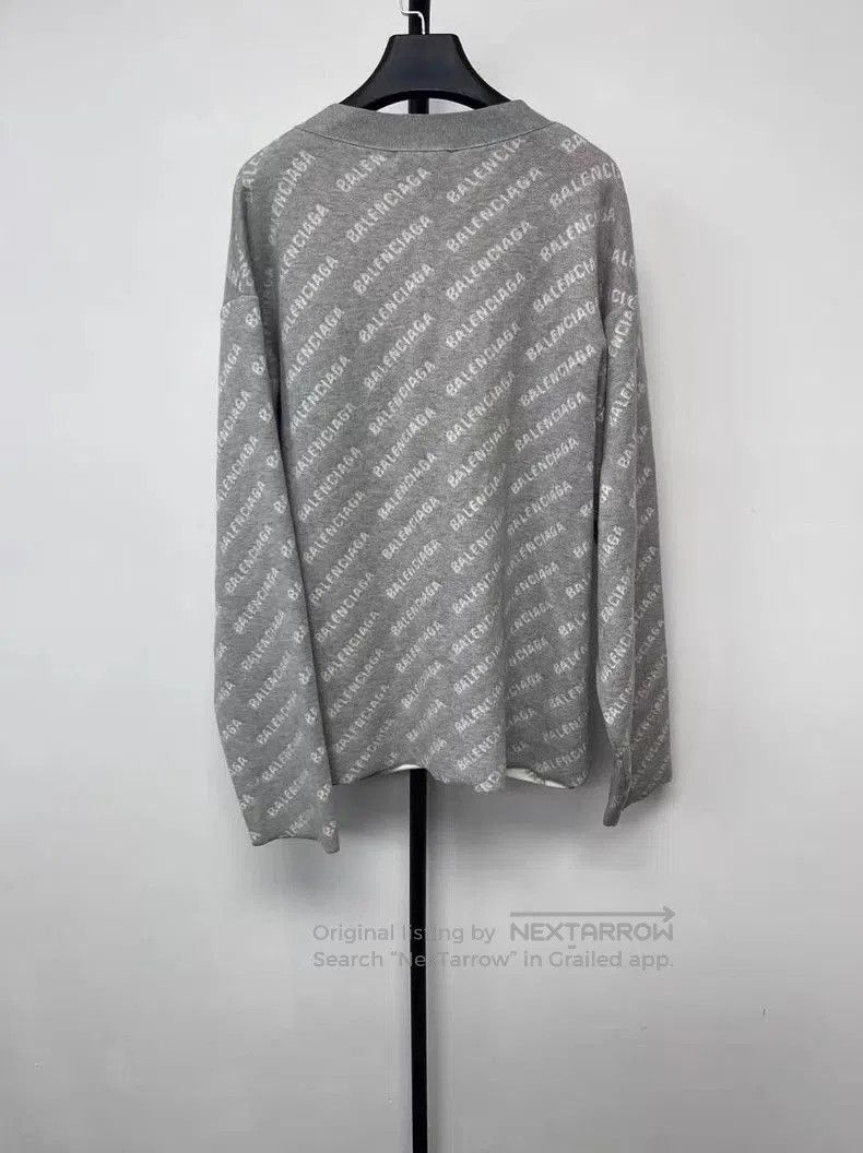 Balenciaga Balenciaga Allover Logo Open Cardigan. Size US S / EU 44-46 / 1 - 2 Thumbnail