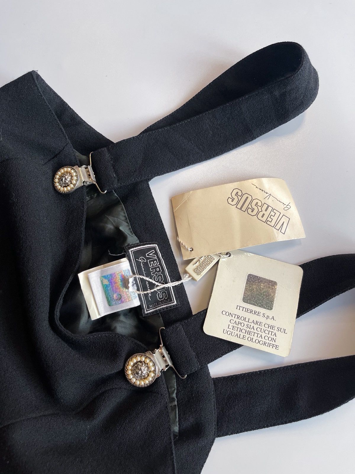 Versace Rare Item / vintage Gianni Versace mini dress w tiger strap Size S / US 4 / IT 40 - 4 Thumbnail
