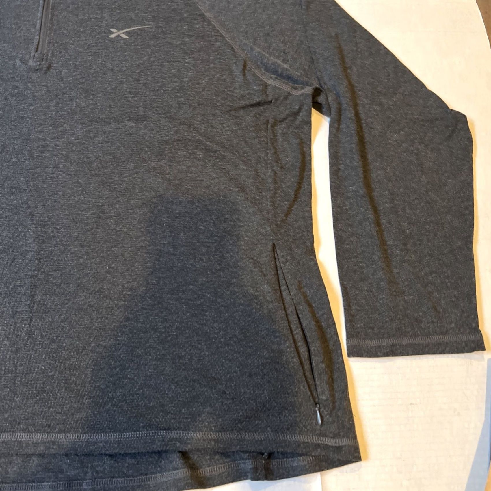 Logo 7 VINTAGE SpaceX Logo L/S 1/4 Zip Pullover Sweatshirt 5XL Unisex Adults Gray Polyester Knit Logo 1/4 Zip All Seasons Space USA Mens Womens Size US XXL / EU 58 / 5 - 4 Thumbnail