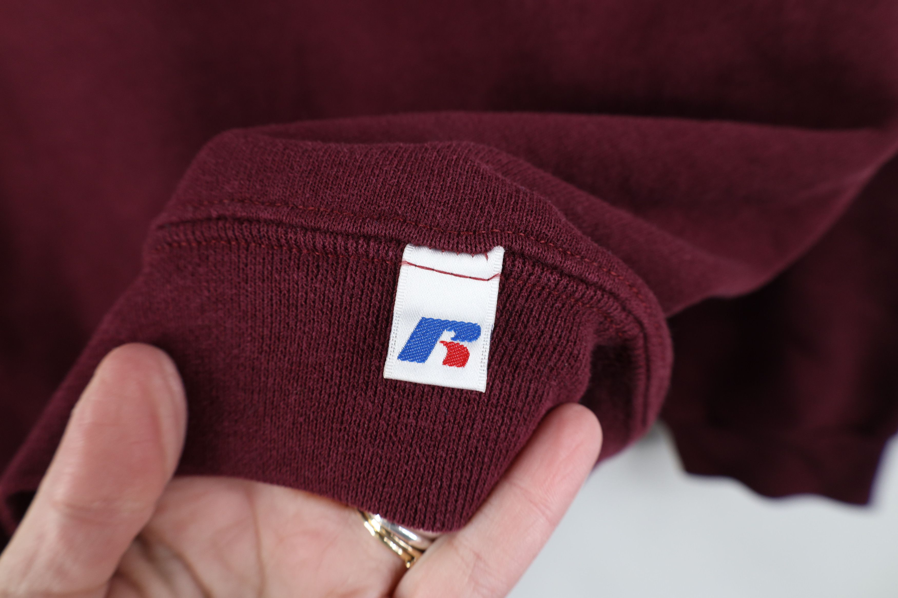 Russell Athletic Vintage 90s Russell Athletic Crewneck Sweatshirt Maroon Size US M / EU 48-50 / 2 - 4 Thumbnail