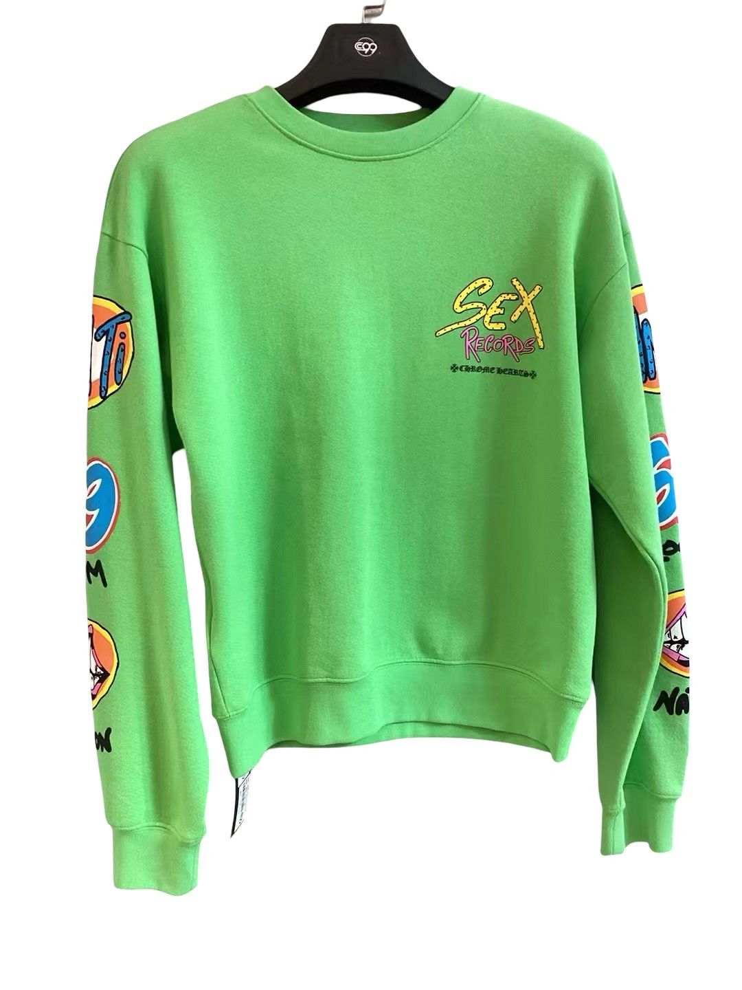 Chrome Hearts Matty Boy Sex Records Slime Green Crewneck