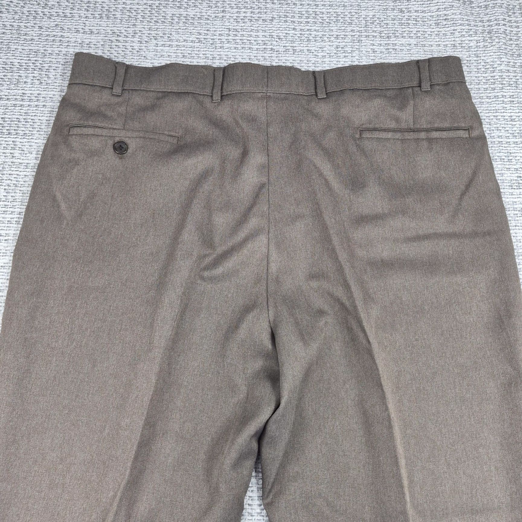 Levi's VINTAGE Levi's Action Slacks Pants Mens 38x28 Brown Flat Front Dress Trousers Dress Pants Mens Brown Solid 90s Retro Classics Pants Men Size US 38 / EU 54 - 3 Thumbnail