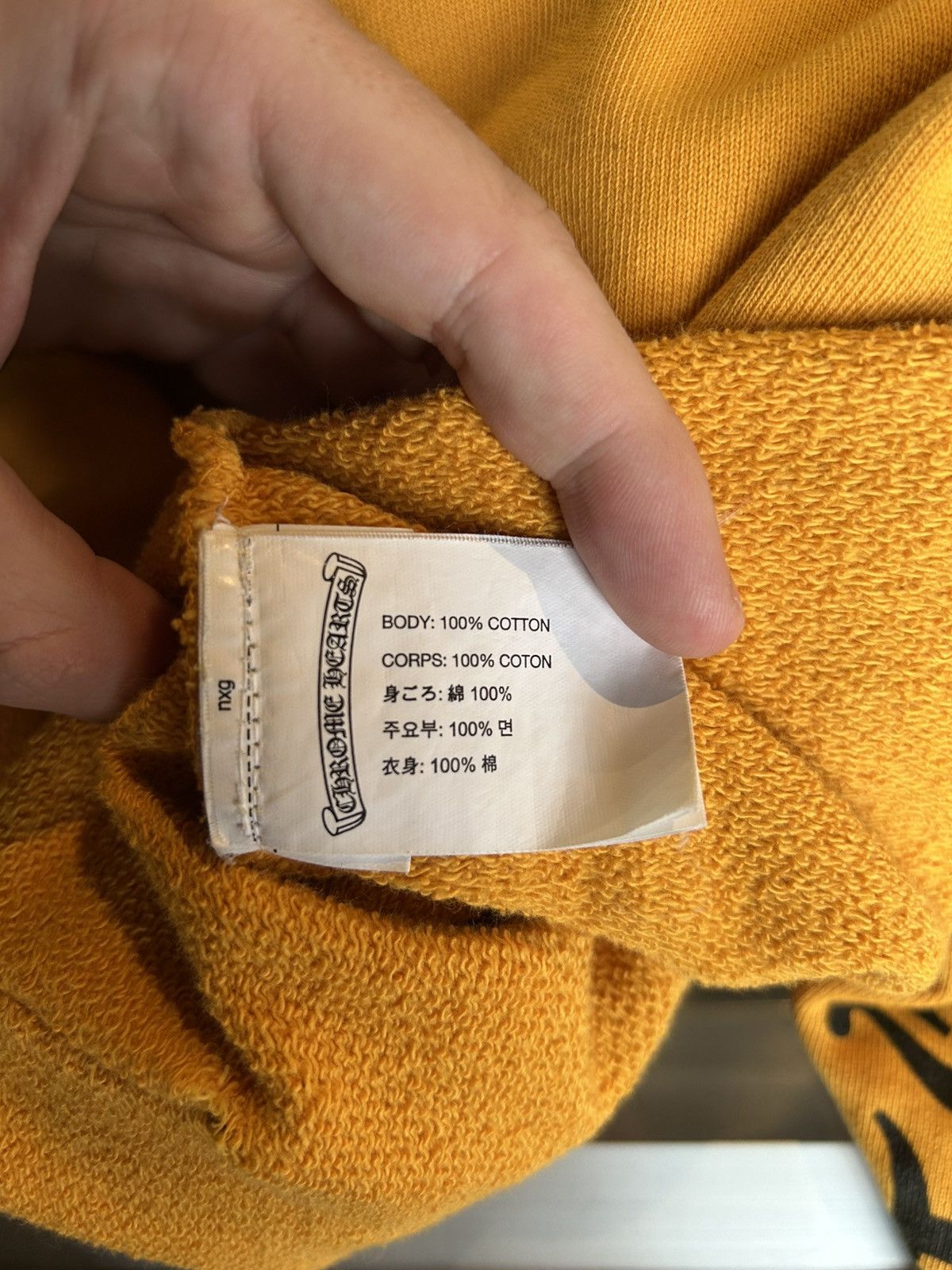 Chrome Hearts Chrome Hearts mustard script hoodie Size US M / EU 48-50 / 2 - 10 Thumbnail