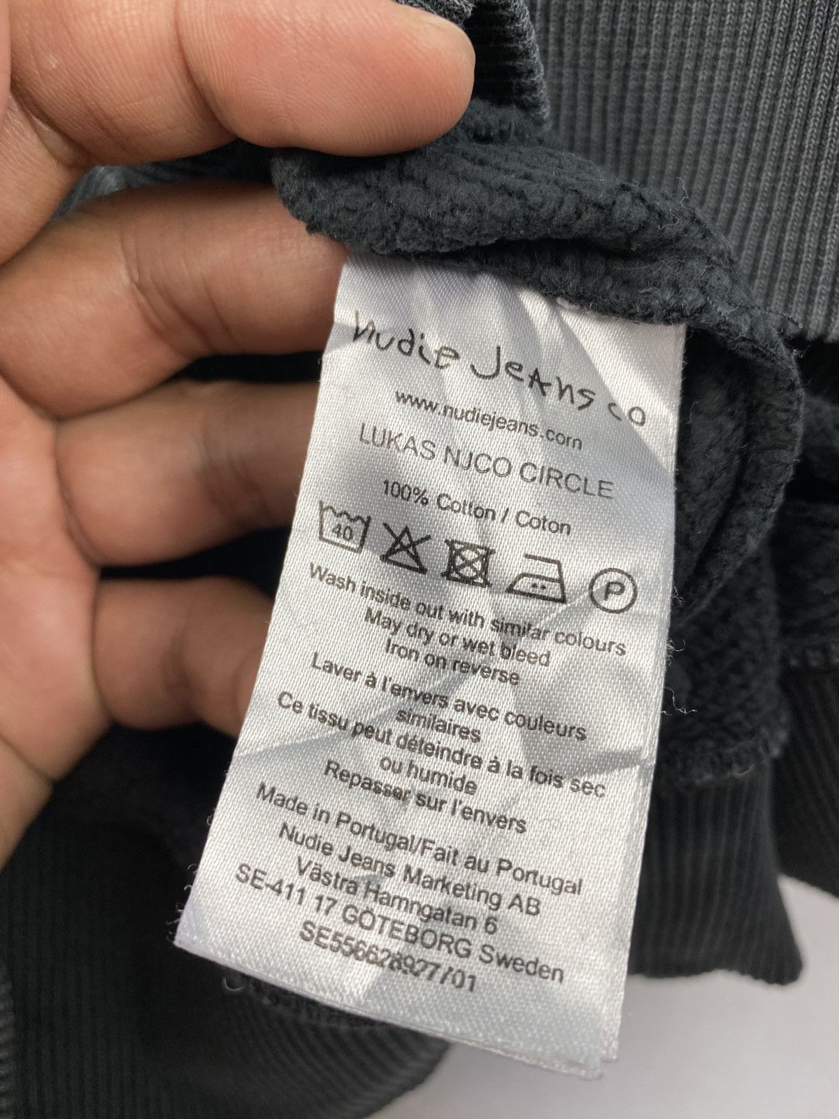 Nudie Jeans Nudie Jeans faded black Organic Cotton sweatshirt Size US XS / EU 42 / 0 - 5 Thumbnail