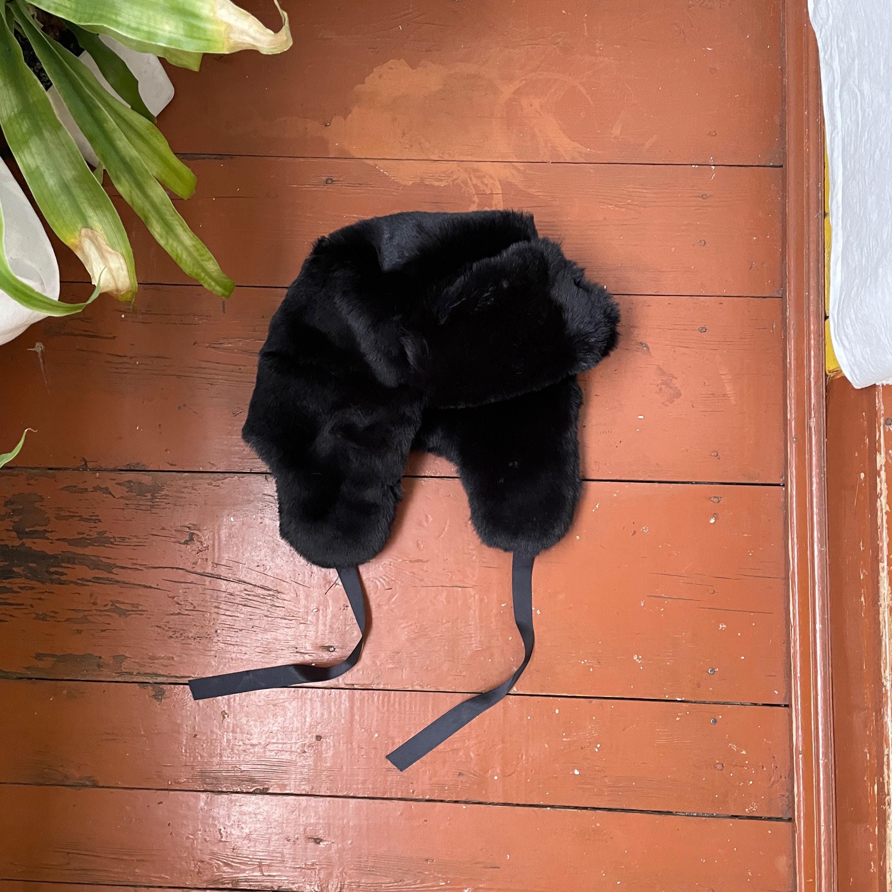 Other Alt Ushanka Fuzzy Trapper Fur Hat y2k streetwear grunge alt Size ONE SIZE - 1 Thumbnail