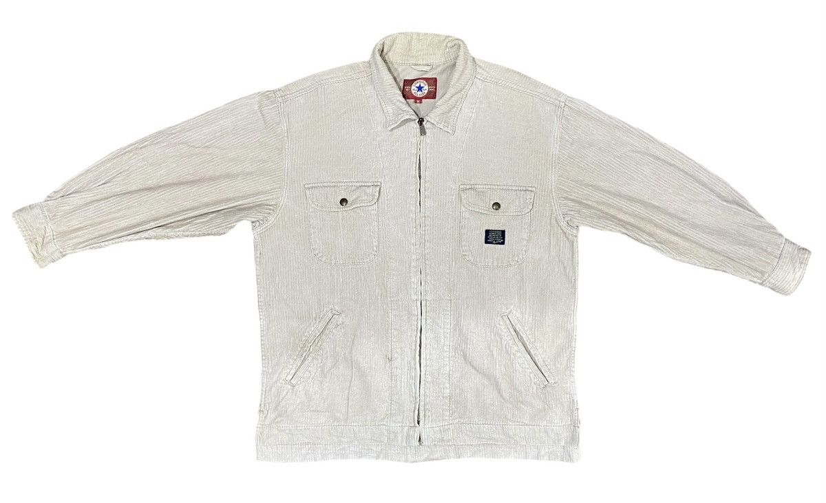 Converse × Vintage Vintage 90s CONVERSE ALL STAR Coudroy Zipper Jacket Size US M / EU 48-50 / 2 - 11 Thumbnail