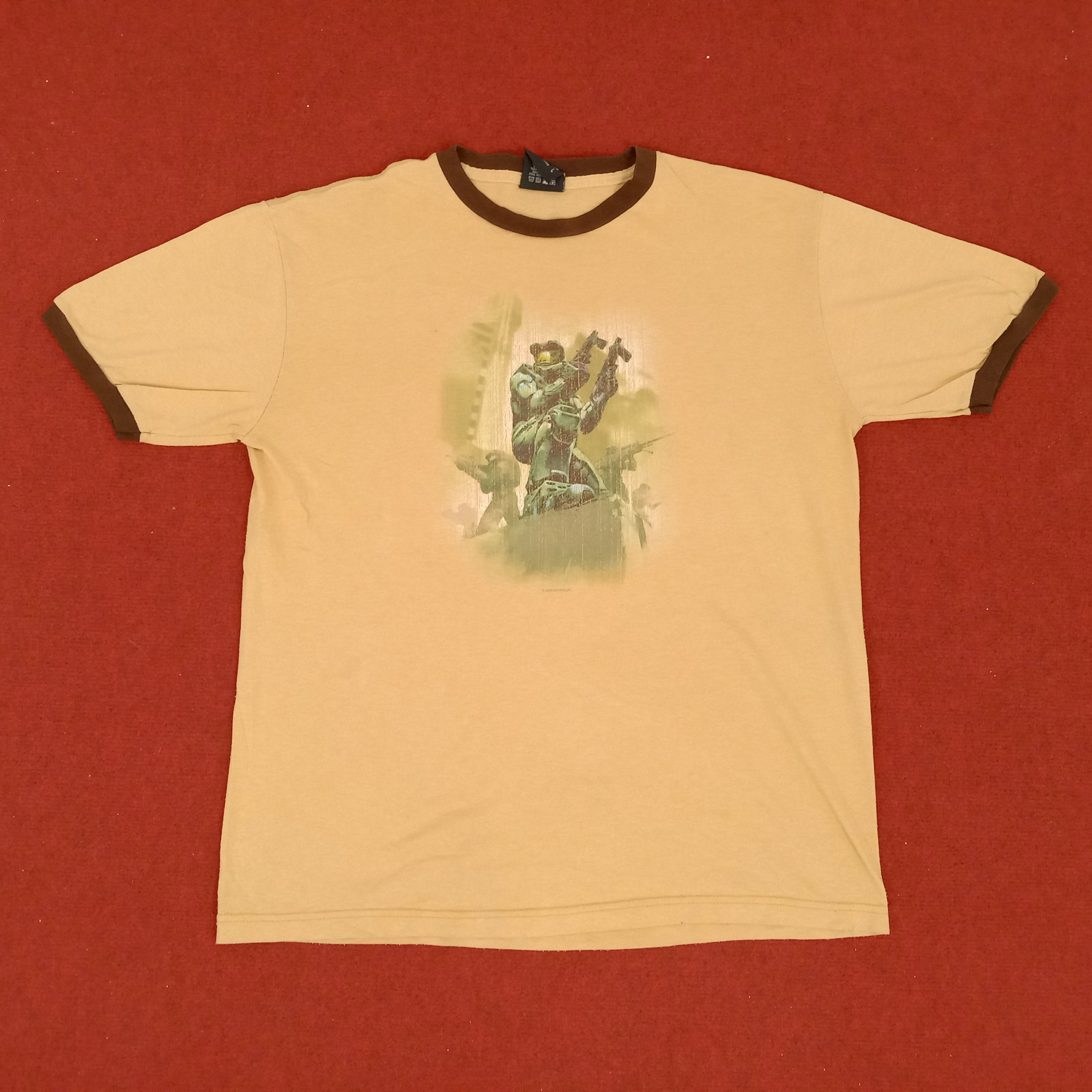 Halo 2 Video Games Microsoft Ringer Design Tshirt