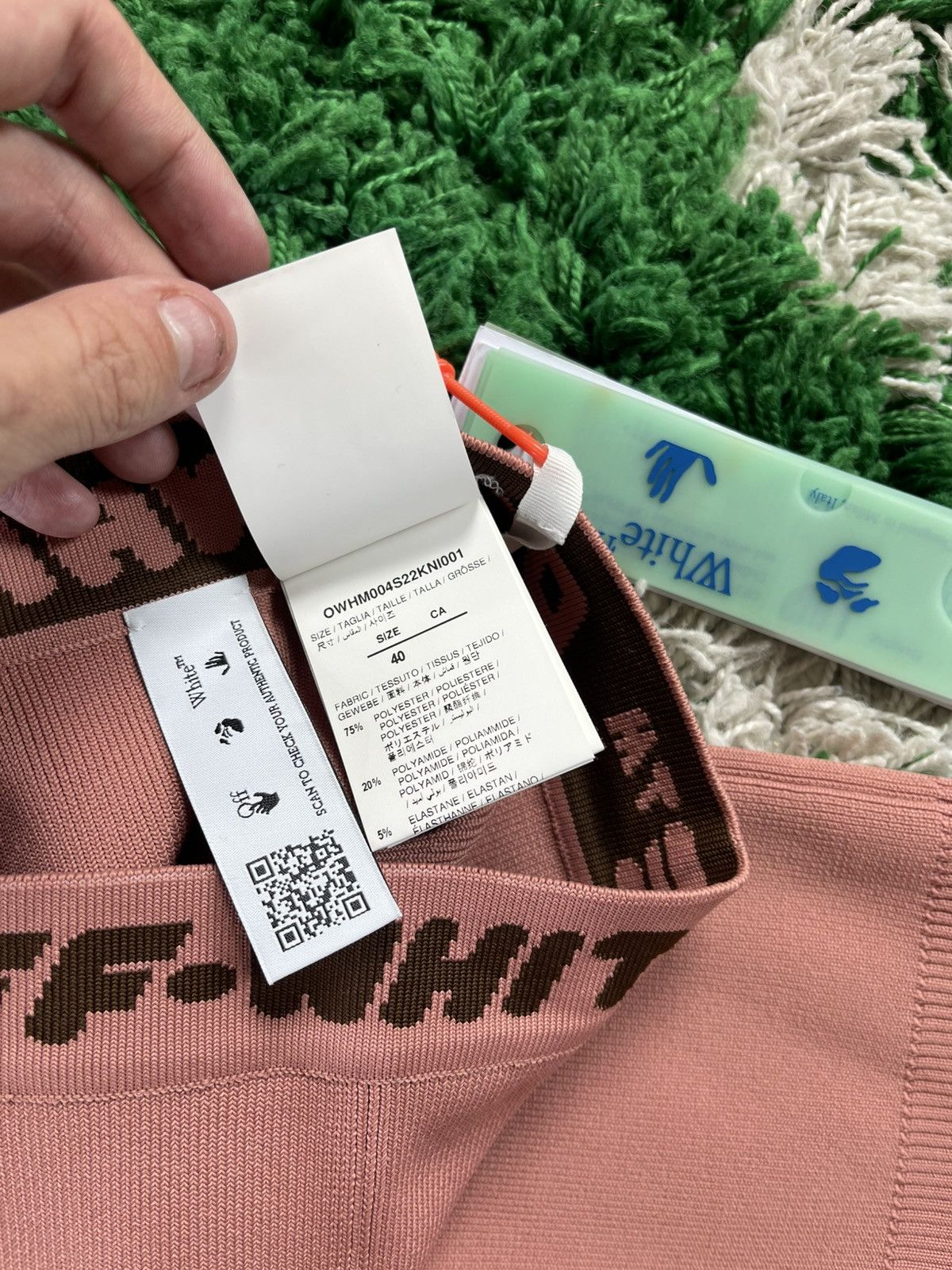 Off-White Off-White Nude Brown/Pink Women's Shorts Size 27" / US 4 / IT 40 - 7 Thumbnail