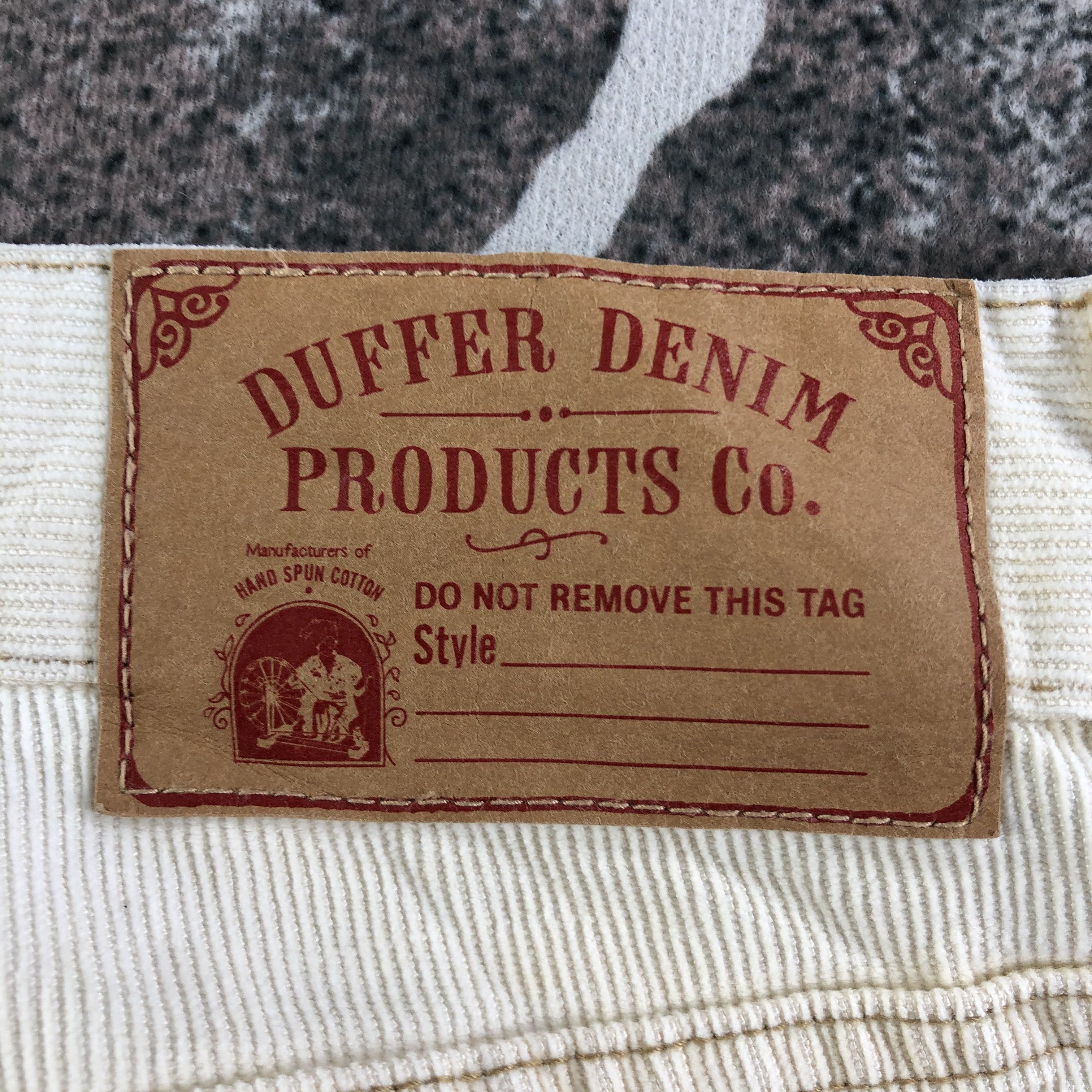 Japanese Brand Duffer Denim Corduroy Jeans KJ2000 Size US 33 - 5 Thumbnail
