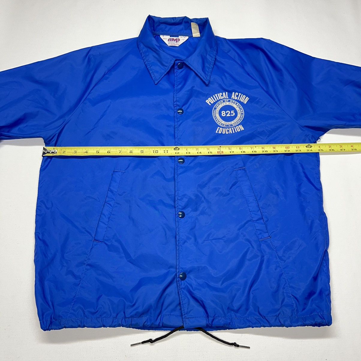 Vintage VTG Coaches Jacket Blue Windbreaker Snap Nylon MVP Union 90s Size US L / EU 52-54 / 3 - 23 Thumbnail