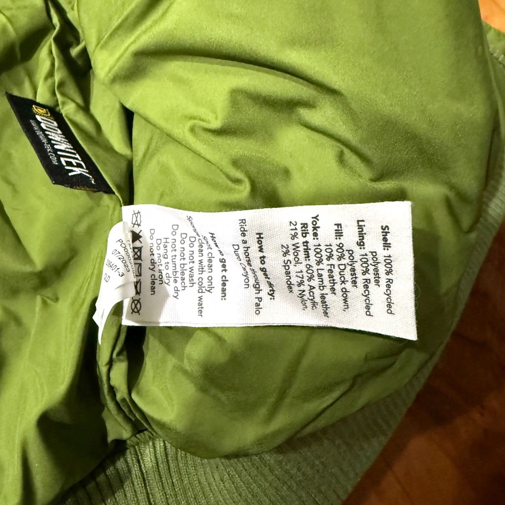 Tecovas Tecovas Coat Mens L Green Puffer vest Western Leather Down Zip Sleeveless Austin Size US L / EU 52-54 / 3 - 6 Thumbnail