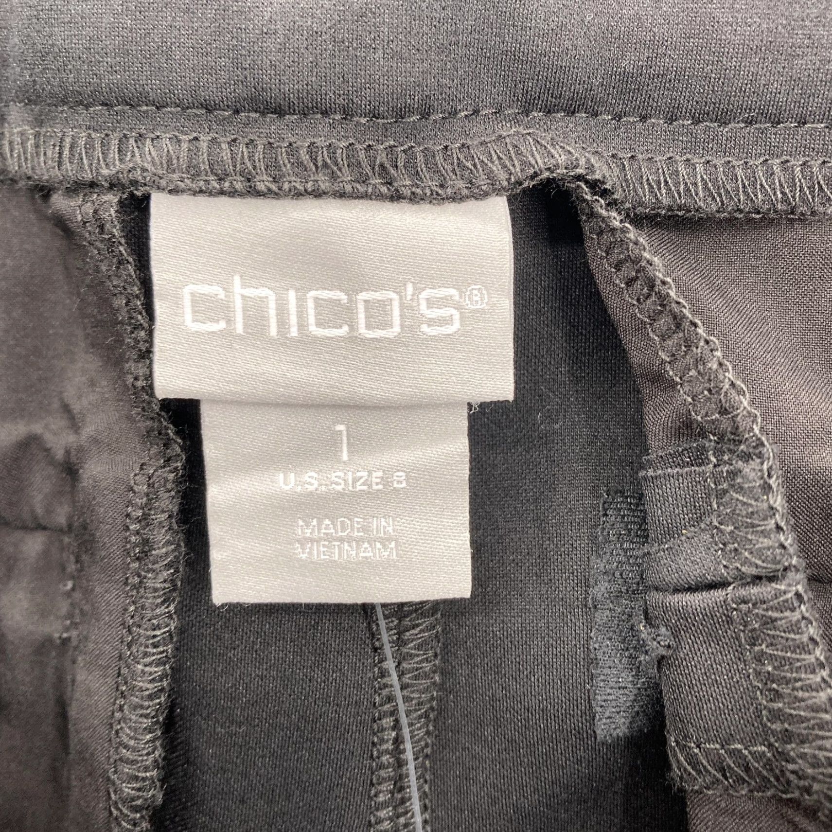 Vintage Chico's Pants Womens 1R US 8 Black So Slimming Ava Slim Leg Side Zip Stretch NWT Size 30" / US 8 / IT 44 - 4 Thumbnail