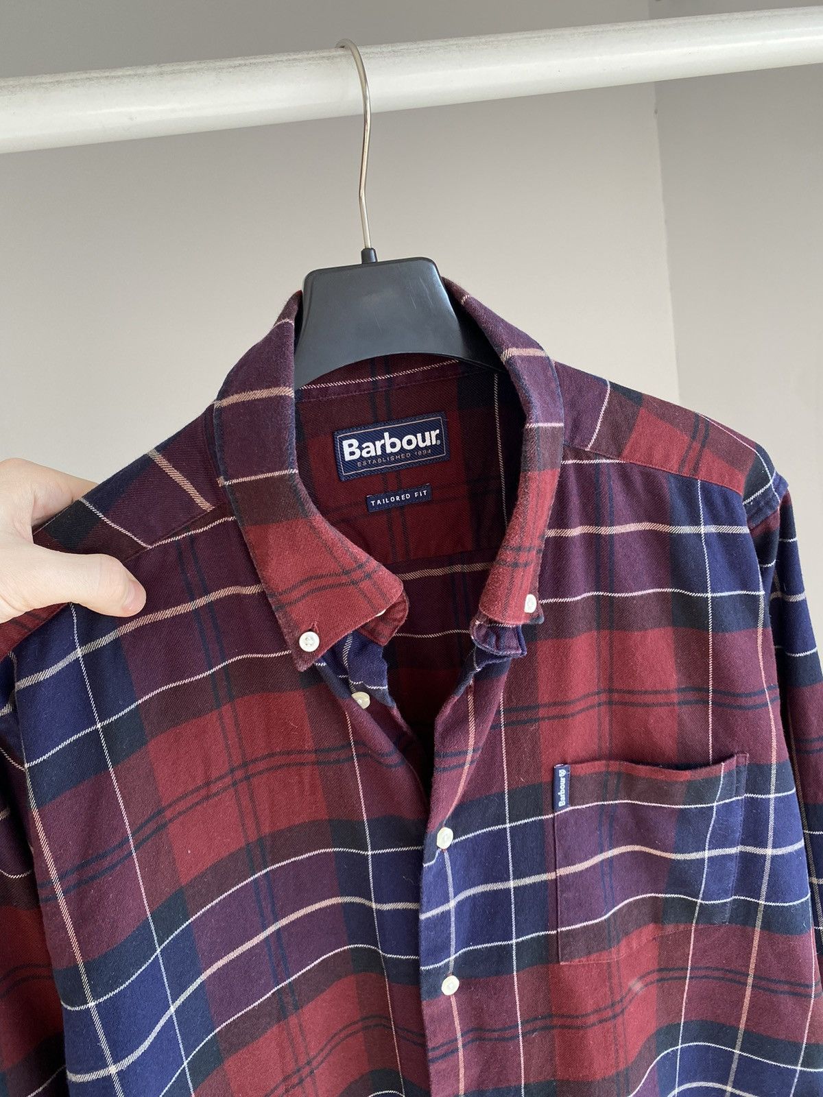 Barbour Barbour Flannel Checkered Shirt Size US L / EU 52-54 / 3 - 3 Thumbnail