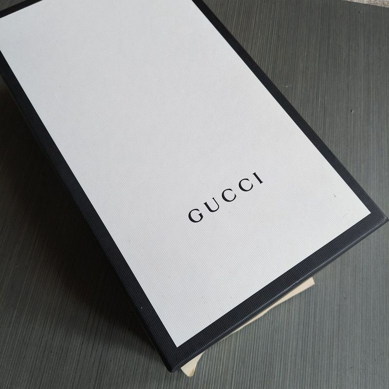 Gucci Gucci G74 Web Leather Sneakers in Brown Green - Size US 8.5 / EU 41-42 - 6 Thumbnail