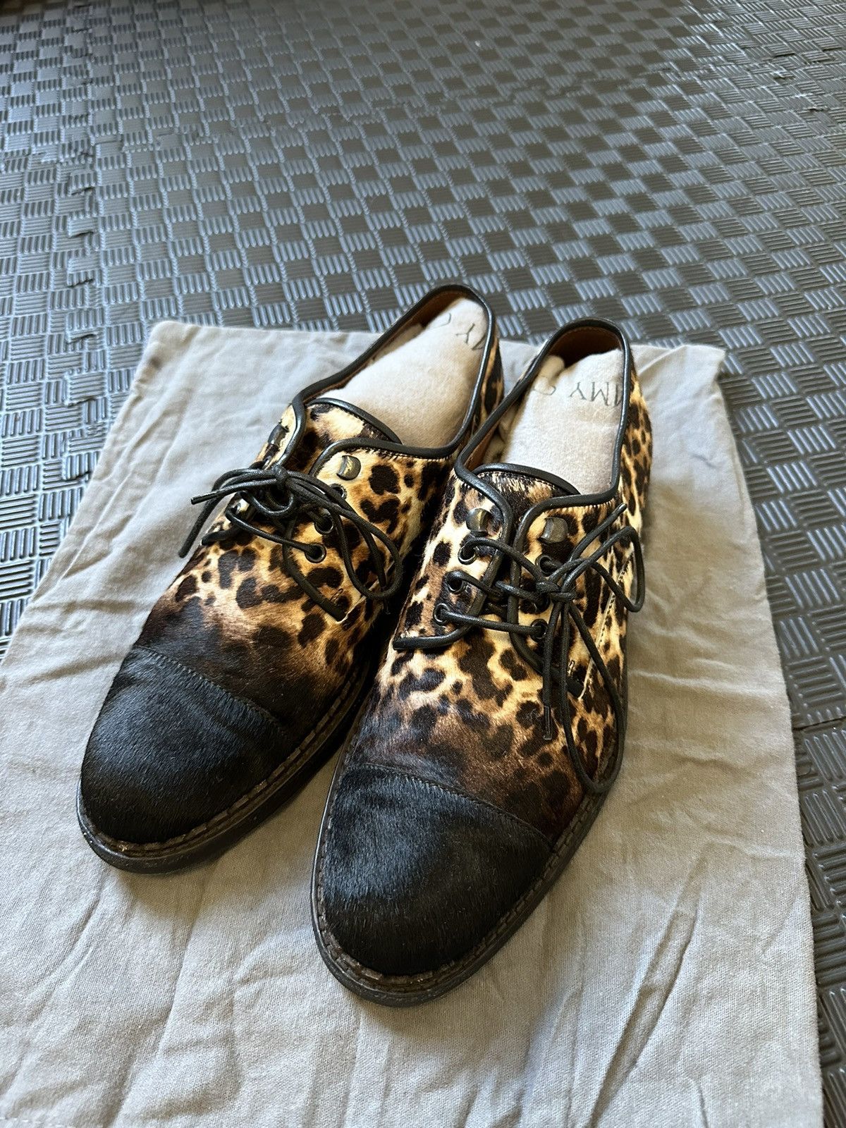 Leopard print mens dress shoes sale