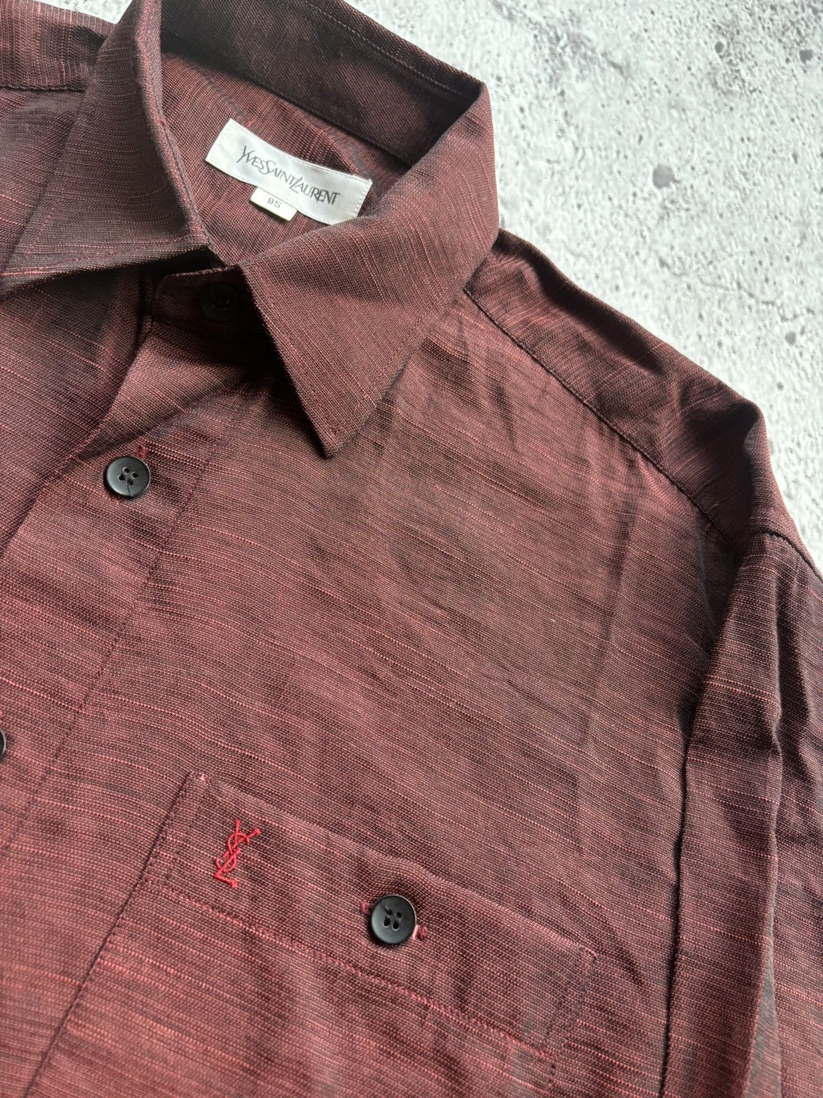 Yves Saint Laurent Yvessaintlaurent Pocket Shirt Size US XL / EU 56 / 4 - 4 Thumbnail