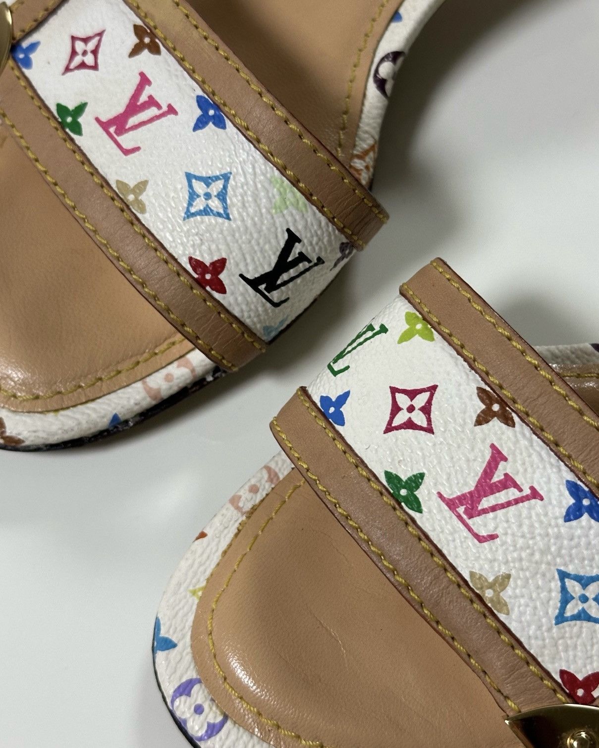 Louis Vuitton LOUIS VUITTON Monogram Leather Sandals Size US 5 / IT 35 - 5 Thumbnail