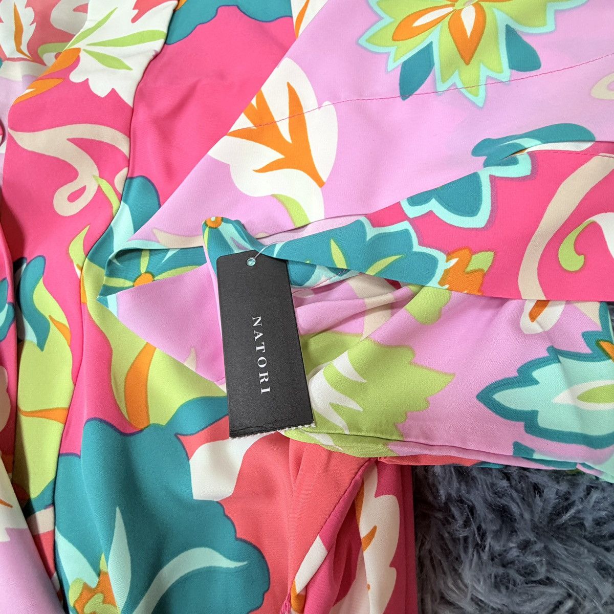 Other Natori Marbella Floral Patchwork Wrap Kimono Bath Robe Size XL / US 12-14 / IT 48-50 - 9 Thumbnail