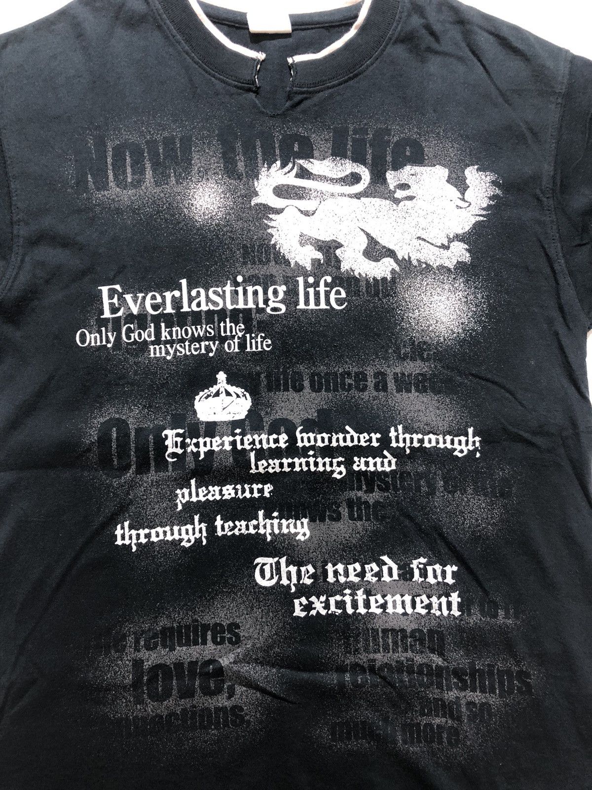 If Six Was Nine Japan Gothic Poem Double Layer Rock Punk Style Size US M / EU 48-50 / 2 - 5 Thumbnail