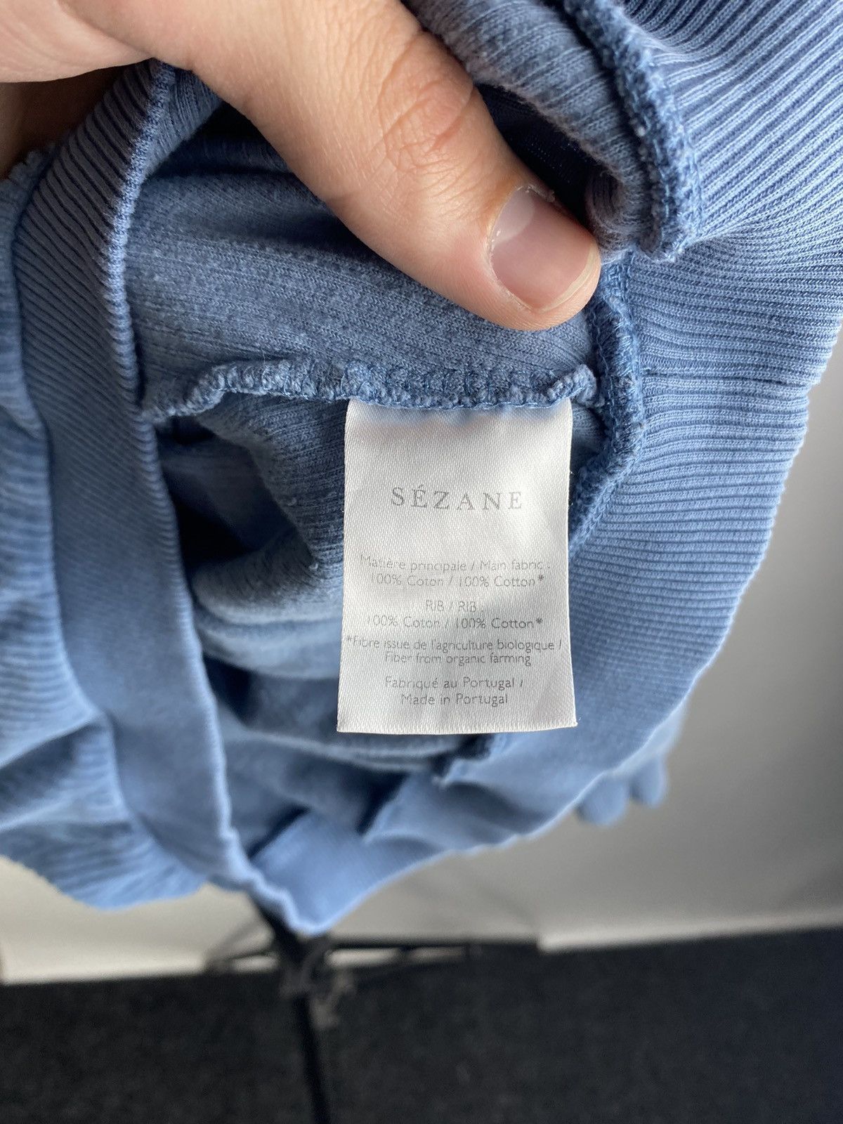 Designer × Sezane Sezane Designer Blue Corduroy Womens 1/4 Zip Sweatshirt Rare Size S / US 4 / IT 40 - 5 Thumbnail