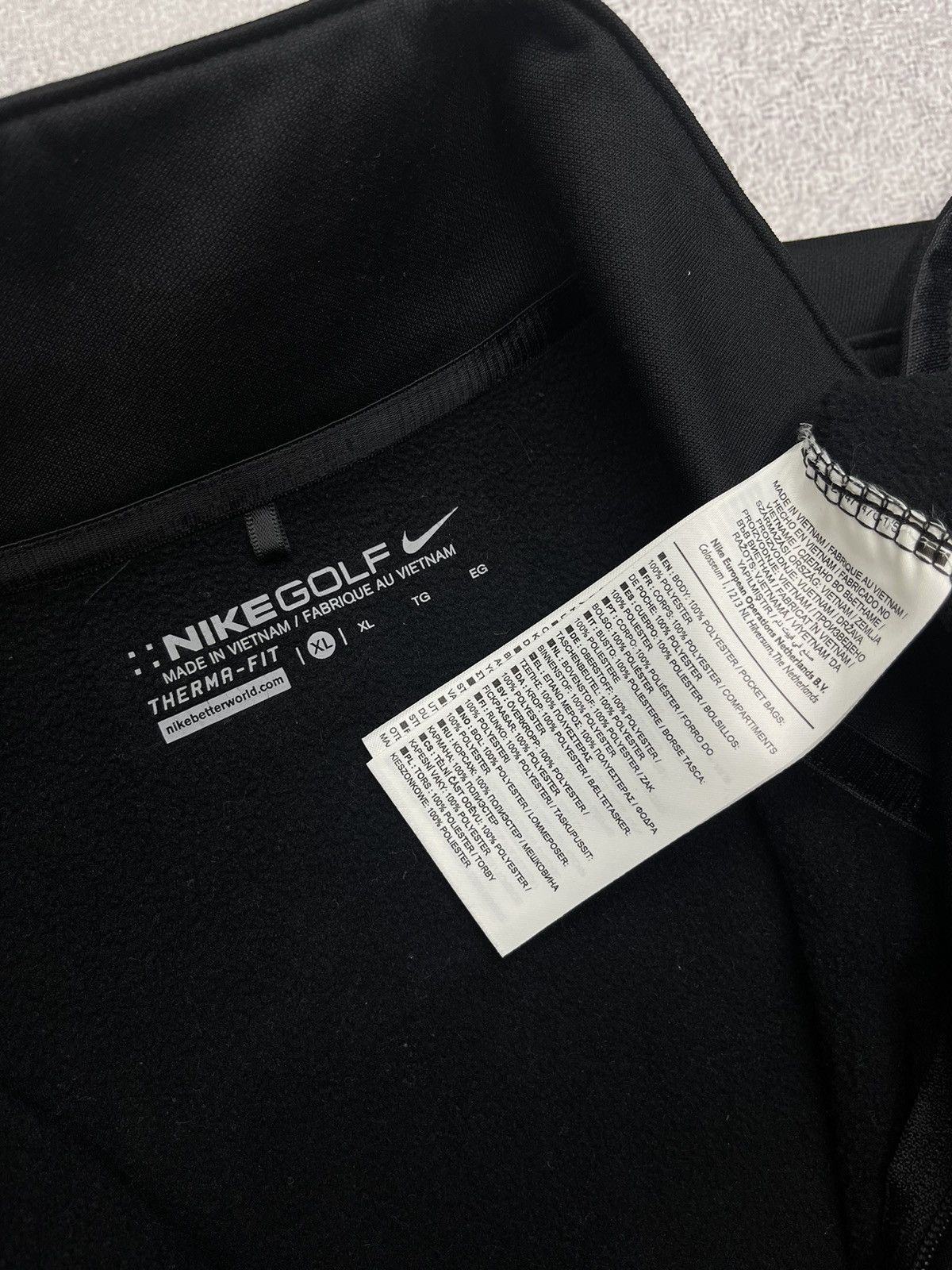 Nike × Nike ACG × Vintage Women Nike Golf Therma Fit Black Long Sleeve Y2K Drill Size XL / US 12-14 / IT 48-50 - 7 Thumbnail